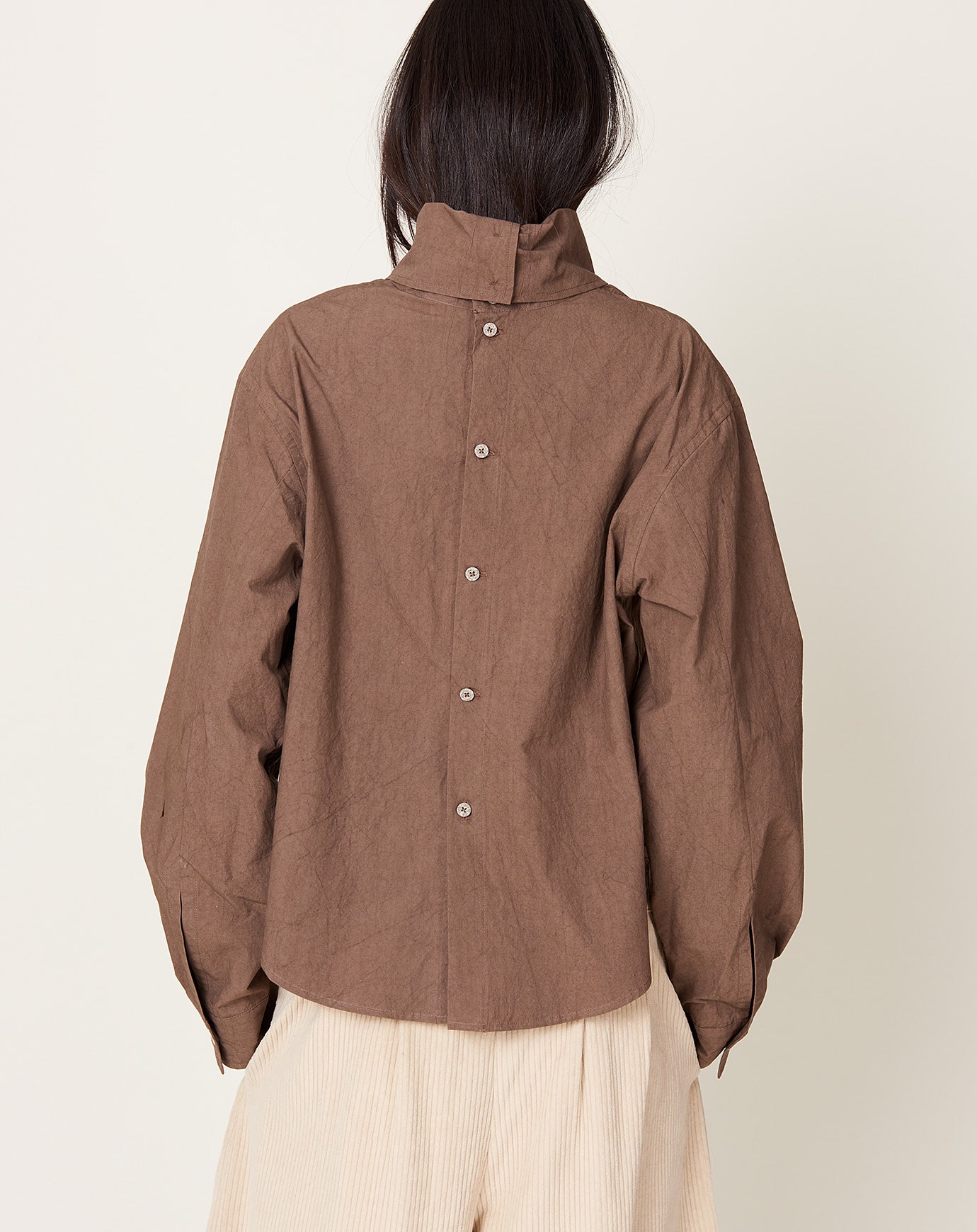 Lauren Manoogian Soft Collar Shirt in Cocoa