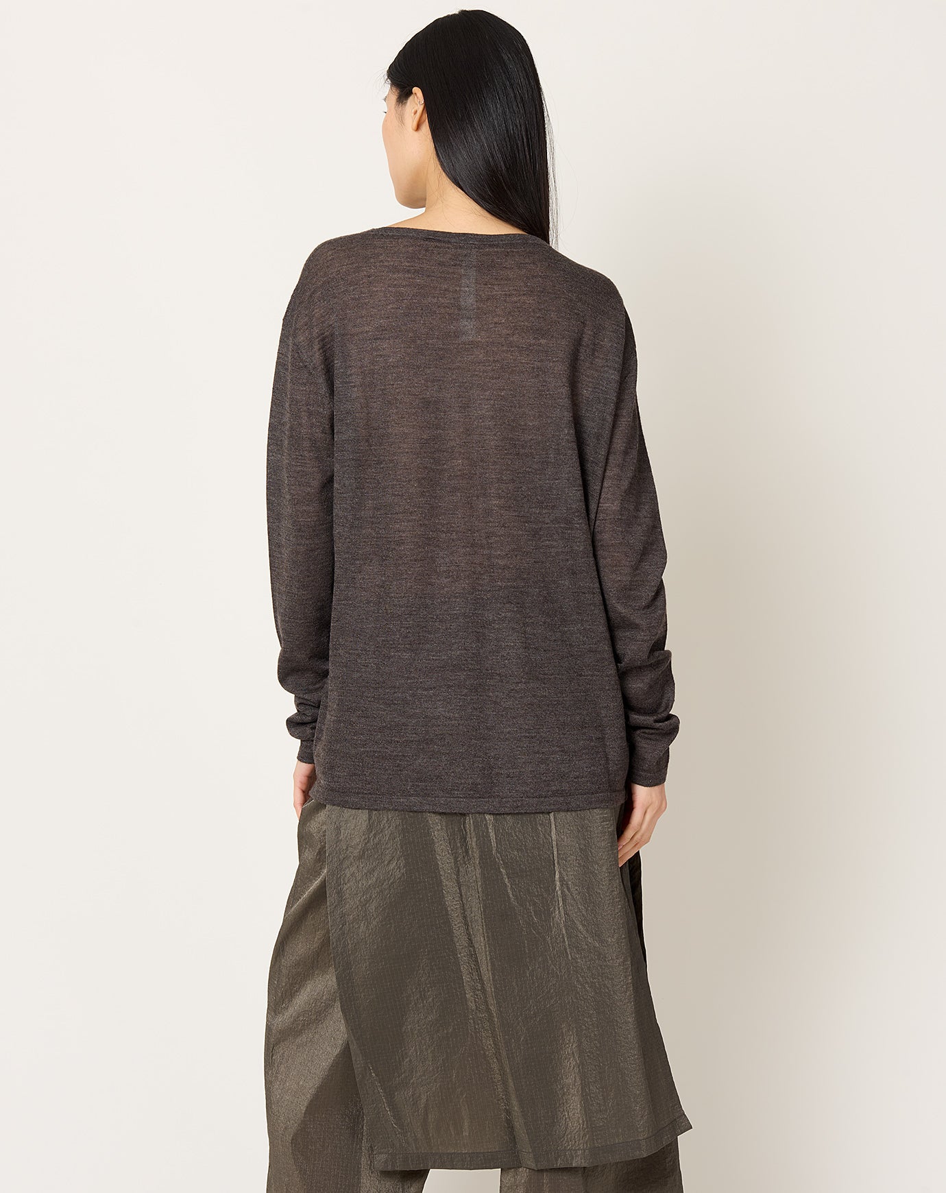 Lauren Manoogian Superfine Crewneck in Blackened