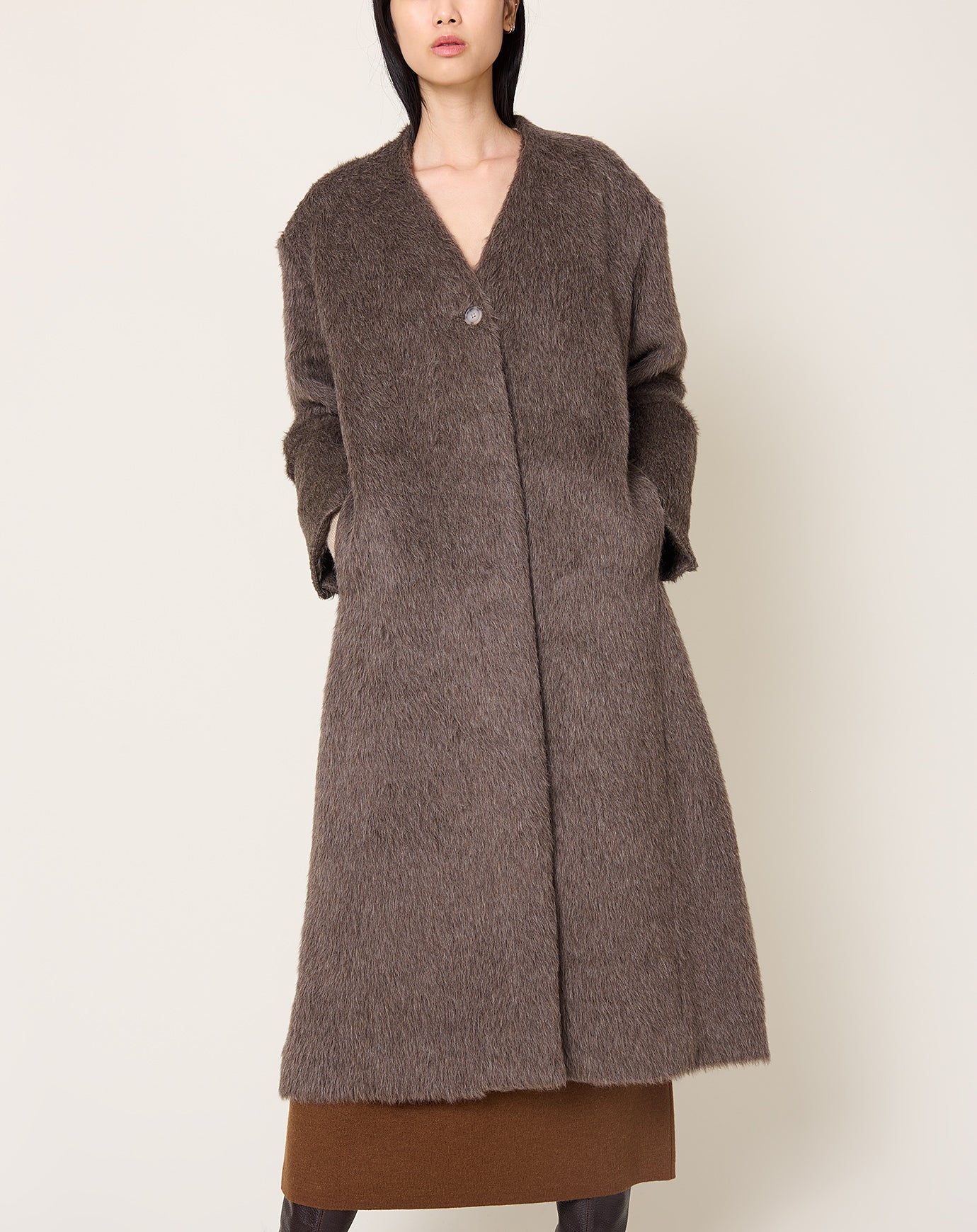 Lauren Manoogian Suri Shoulders Coat in Barnwood