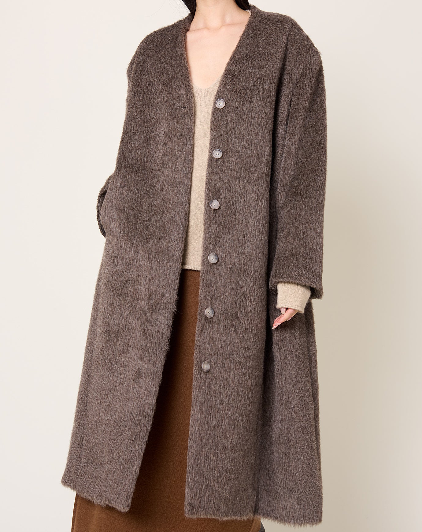 Lauren Manoogian Suri Shoulders Coat in Barnwood