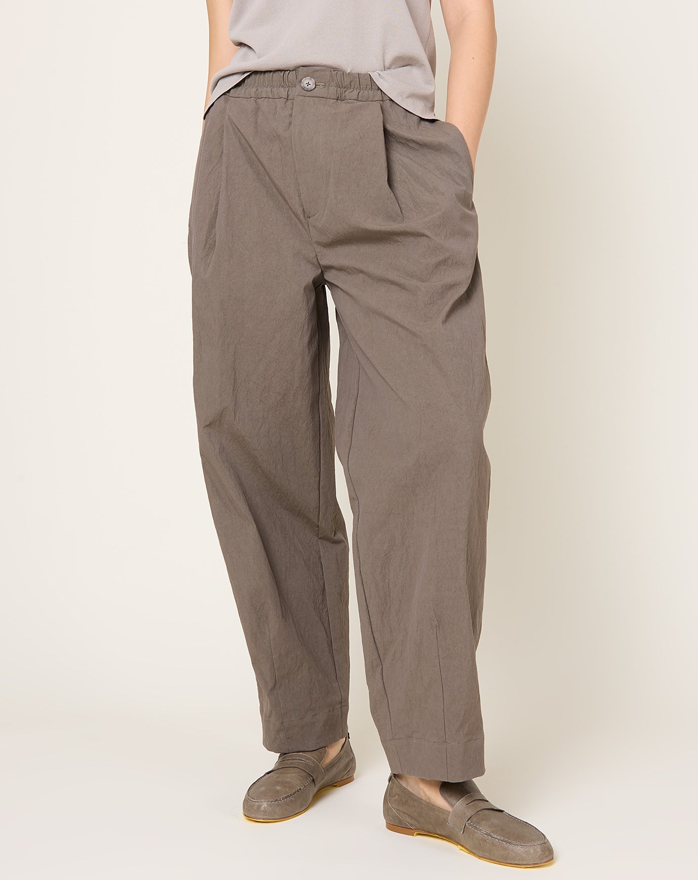 Lauren Manoogian Taper Trousers in Granite