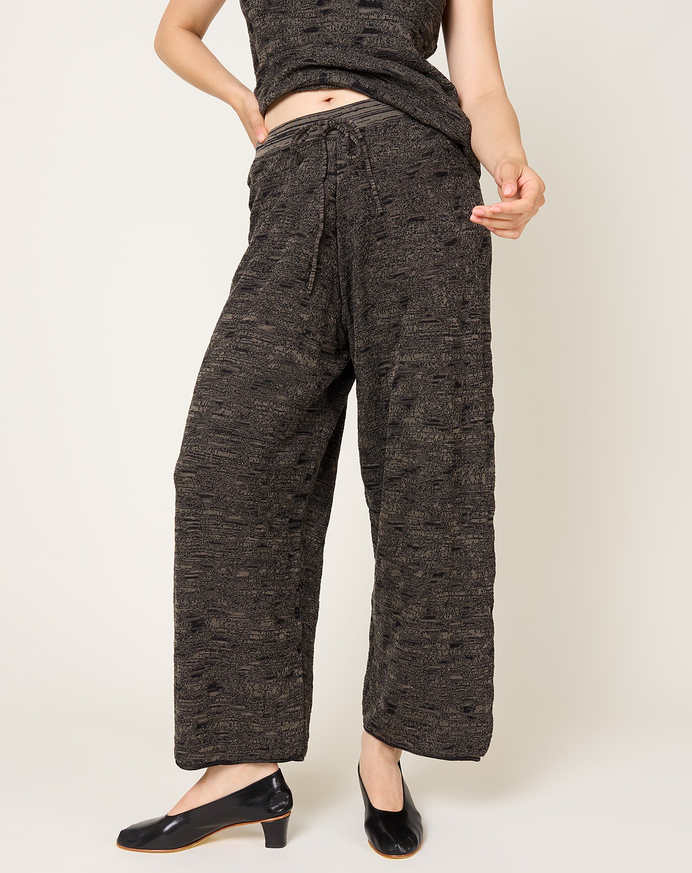 Lauren Manoogian Terra Pants in Black Marl