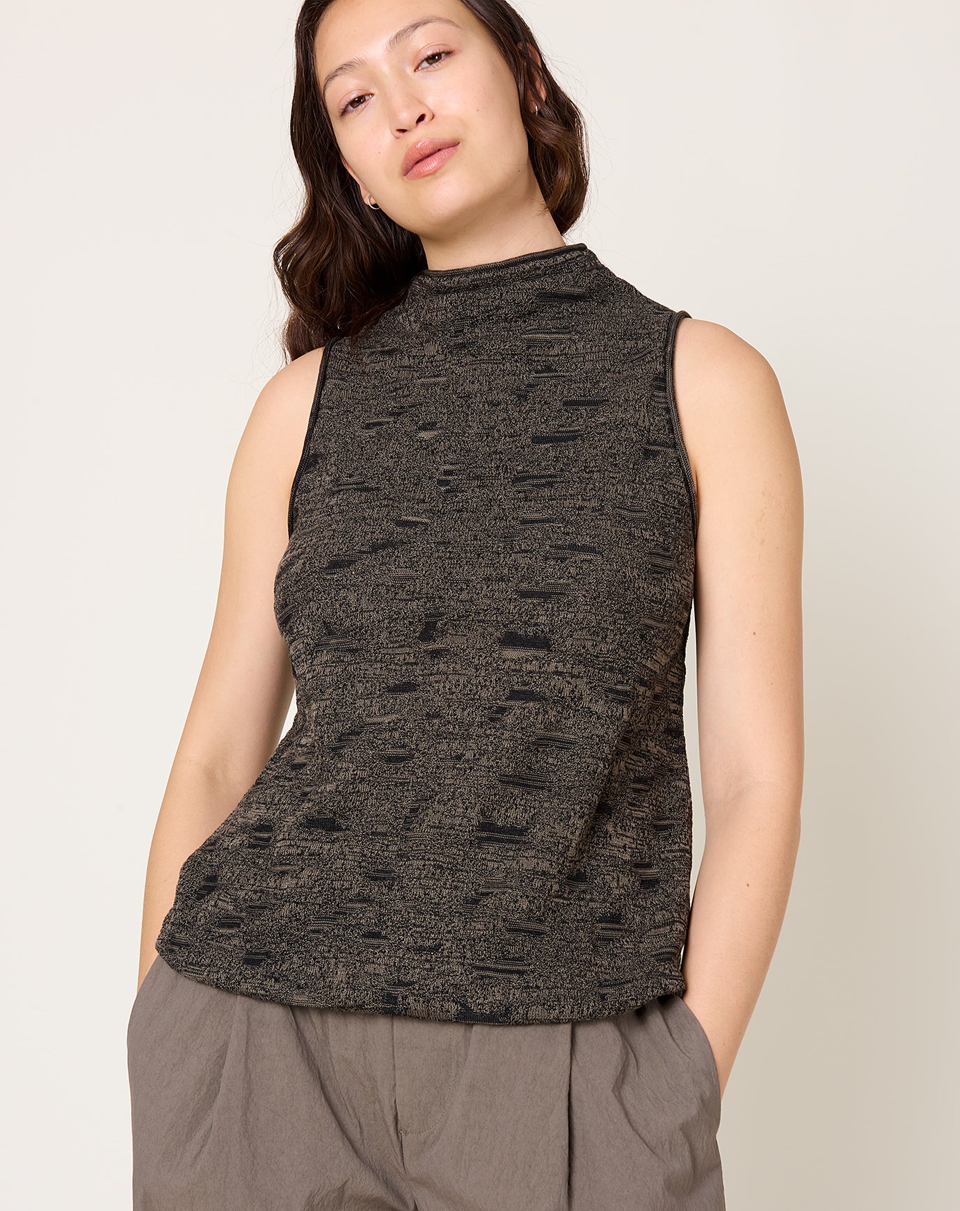 Lauren Manoogian Terra Shell in Black Marl