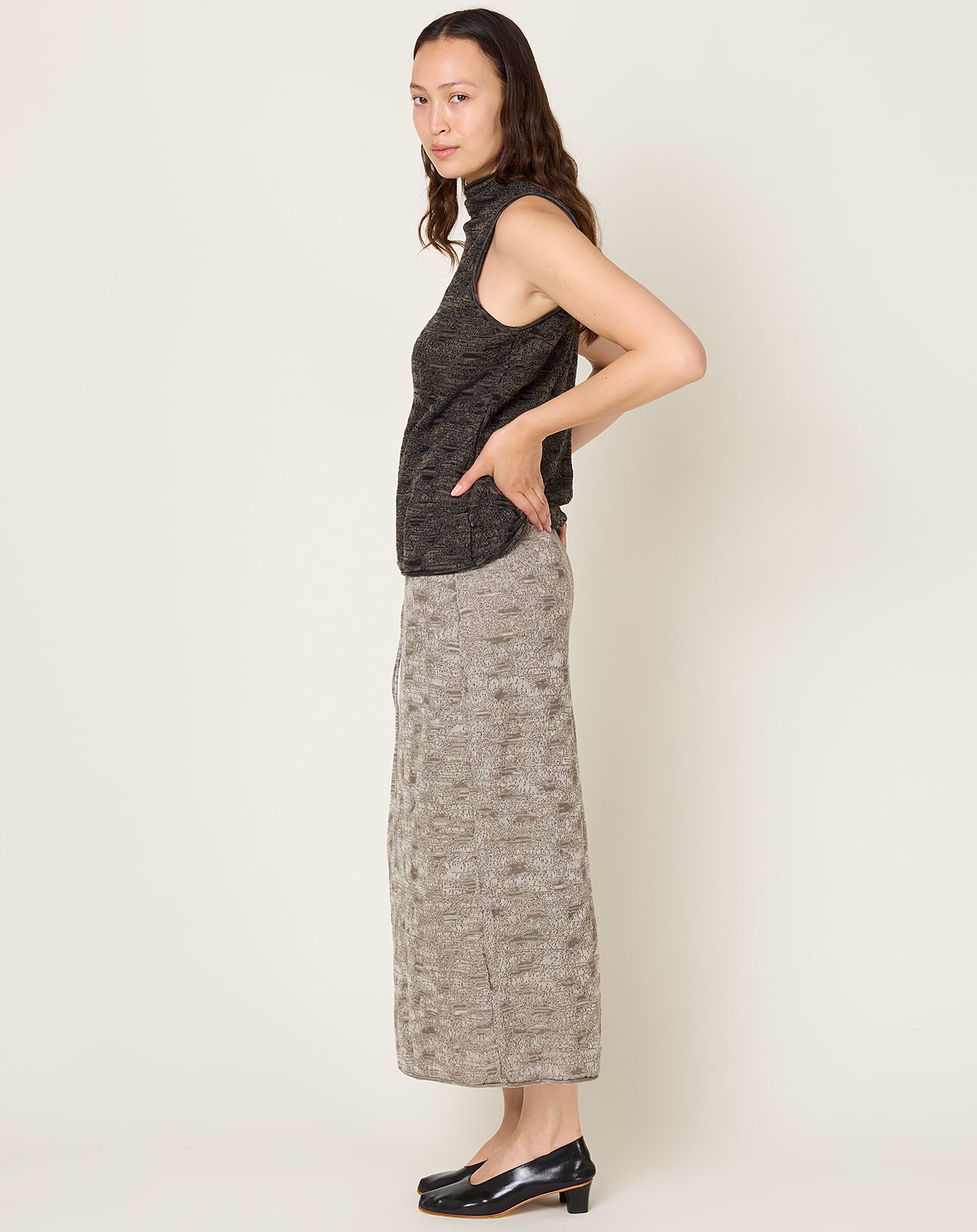 Lauren Manoogian Terra Skirt in Rock Marl