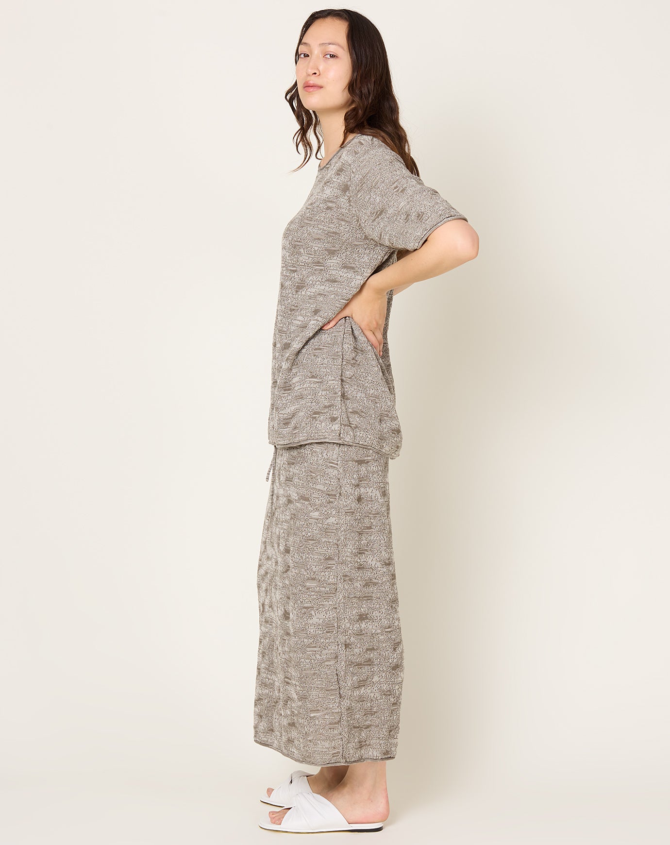 Lauren Manoogian Terra Tee in Rock Marl