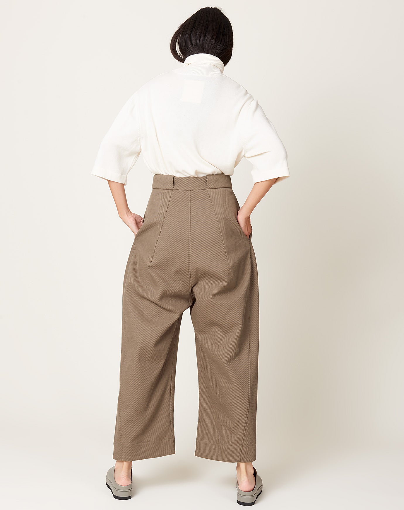 Lauren Manoogian Twill Trouser in Peat