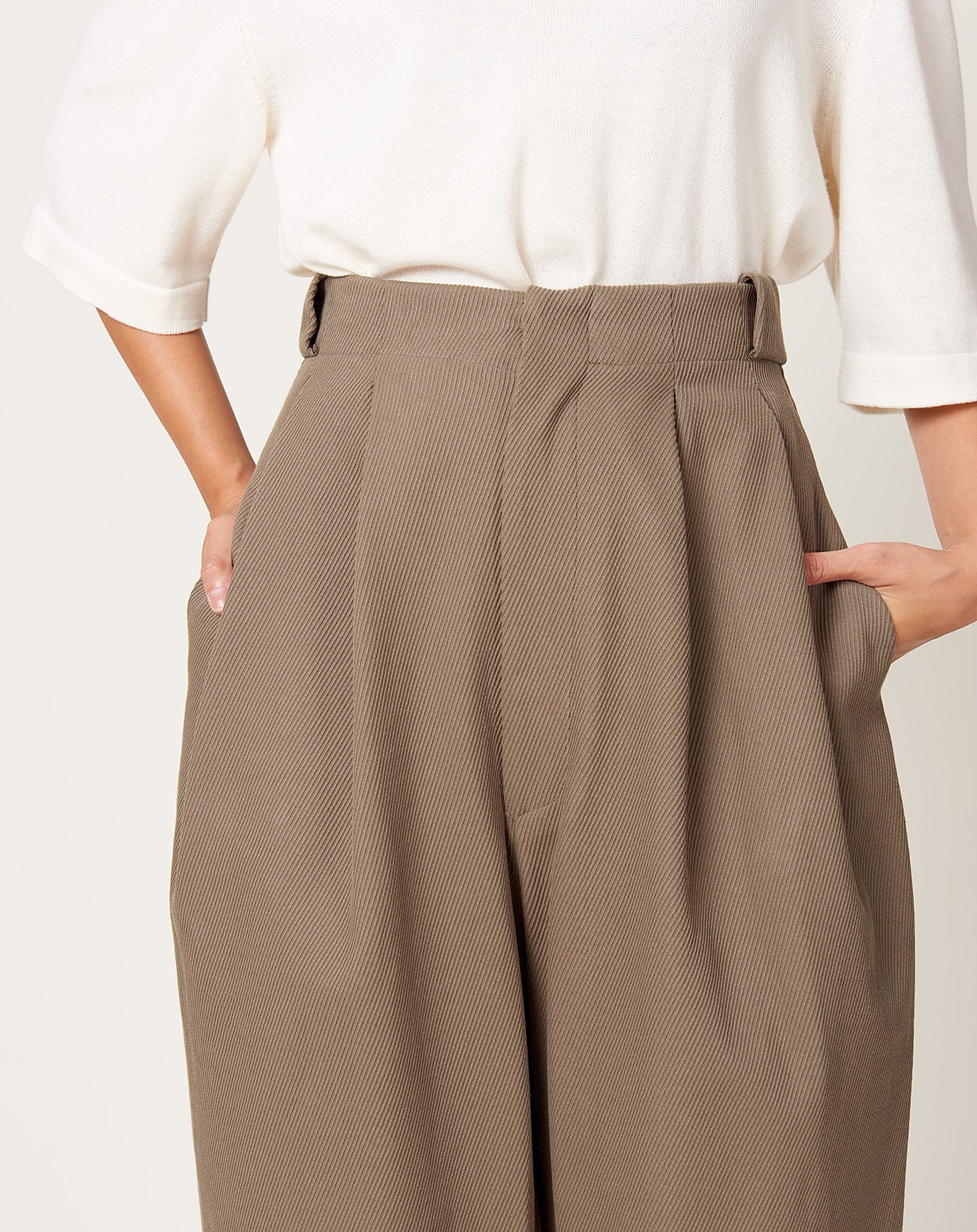 Lauren Manoogian Twill Trouser in Peat