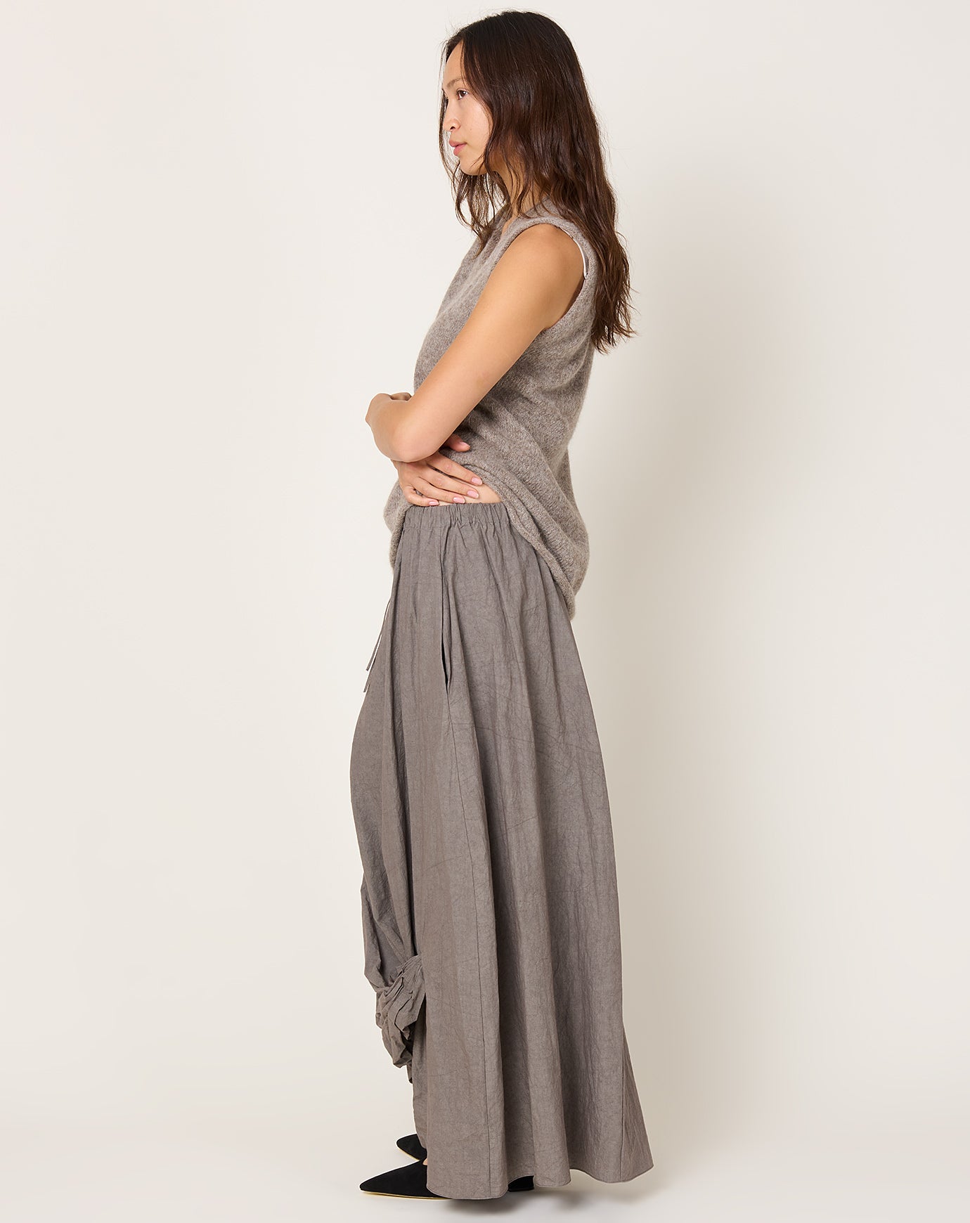 Lauren Manoogian Twist Skirt in Cinder