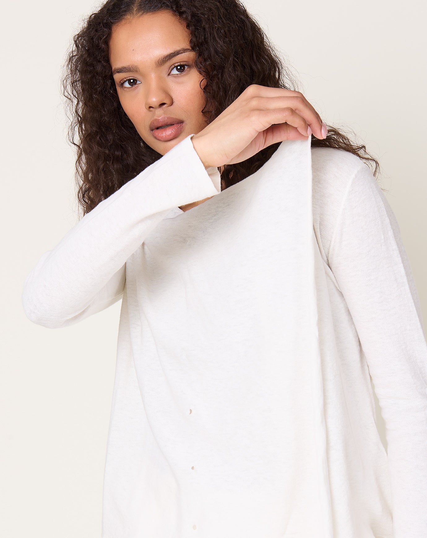 Lauren Manoogian Wave Cardigan in Bone