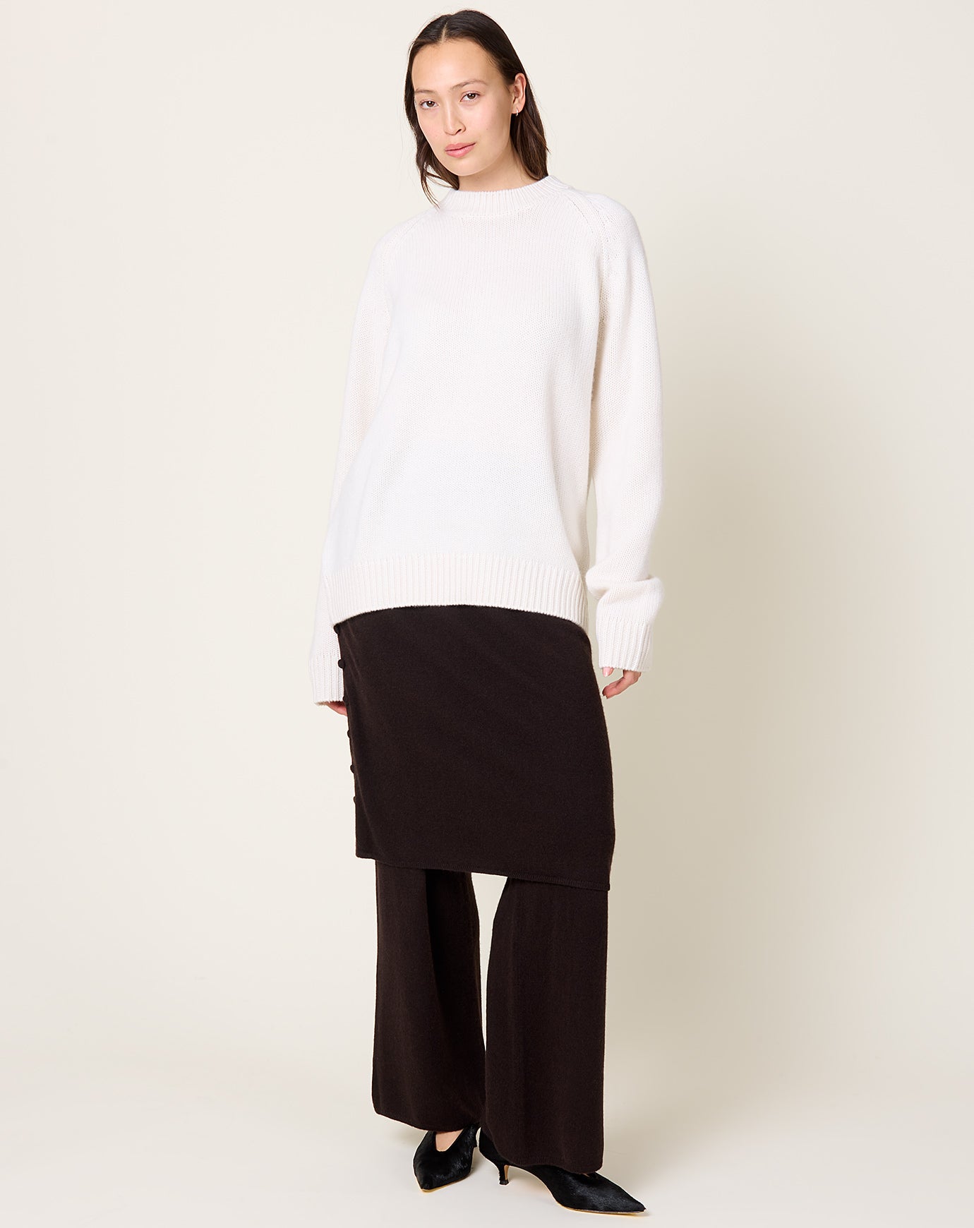 Lisa Yang Anine Sweater in Cream