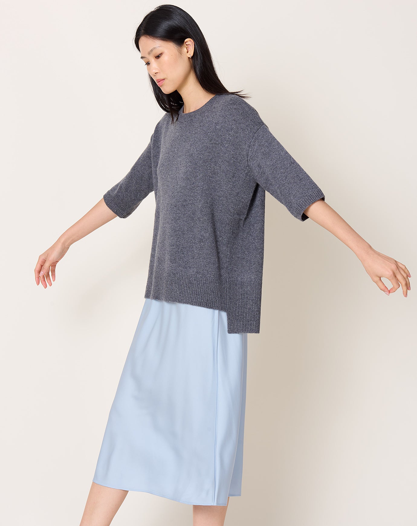 Lisa Yang Camille Sweater in Graphite