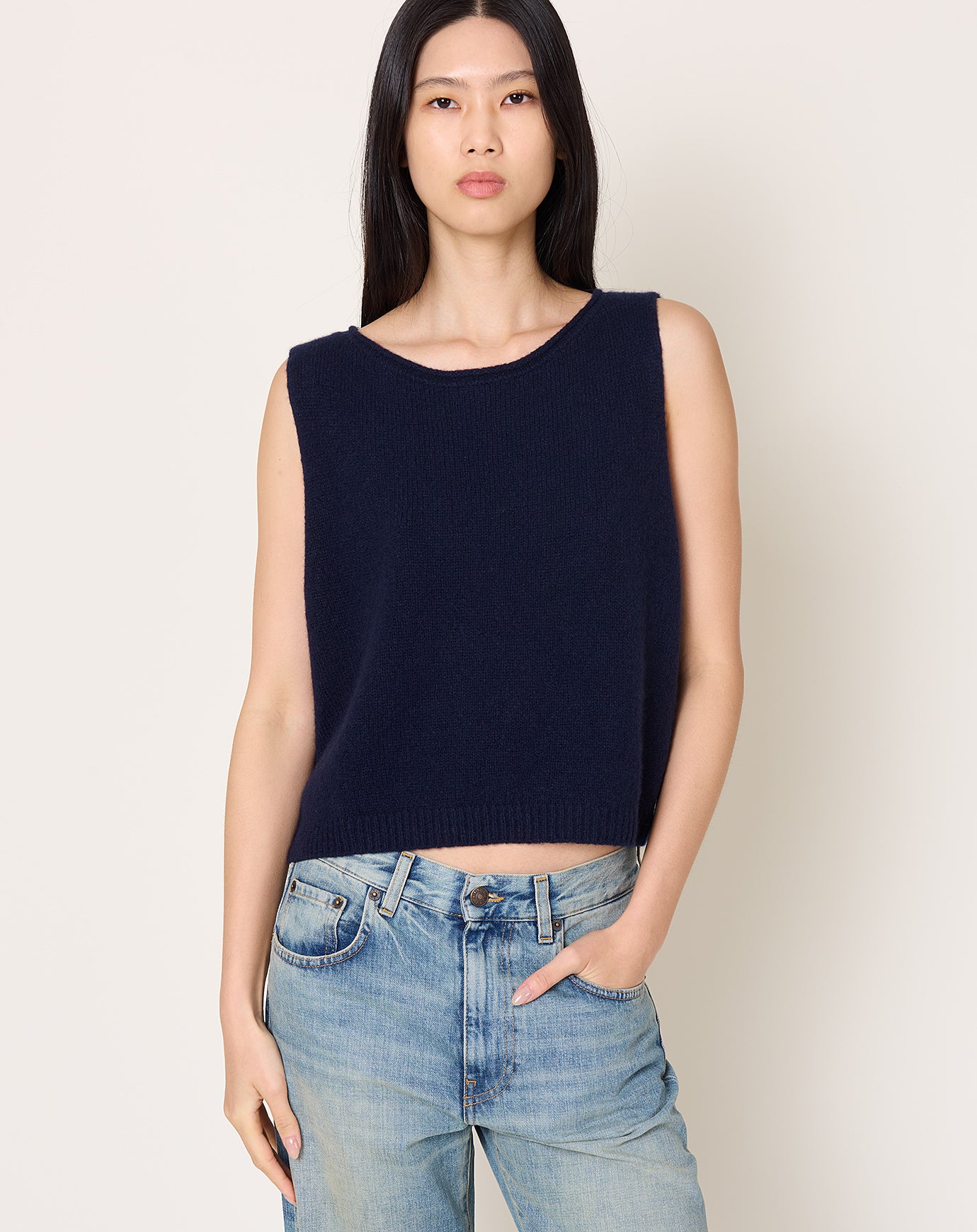 Lisa Yang Devine Vest in Navy