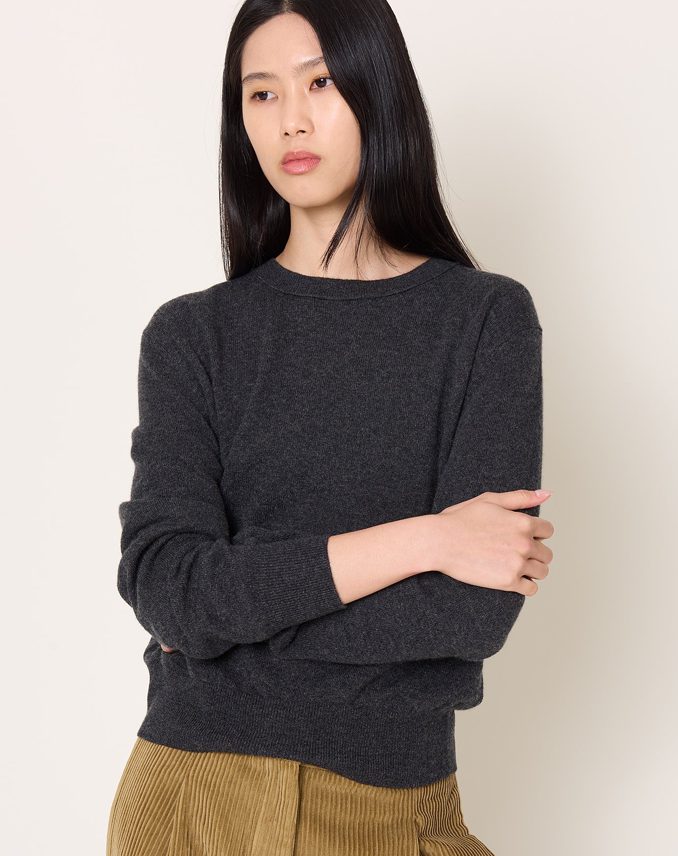Lisa Yang Greer Sweater in Charcoal