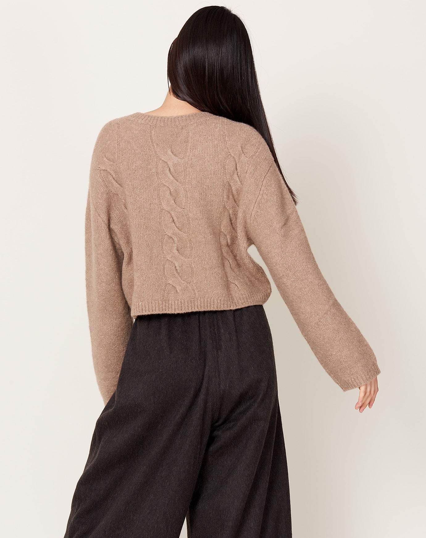 Lisa Yang Hannah Sweater in Mole