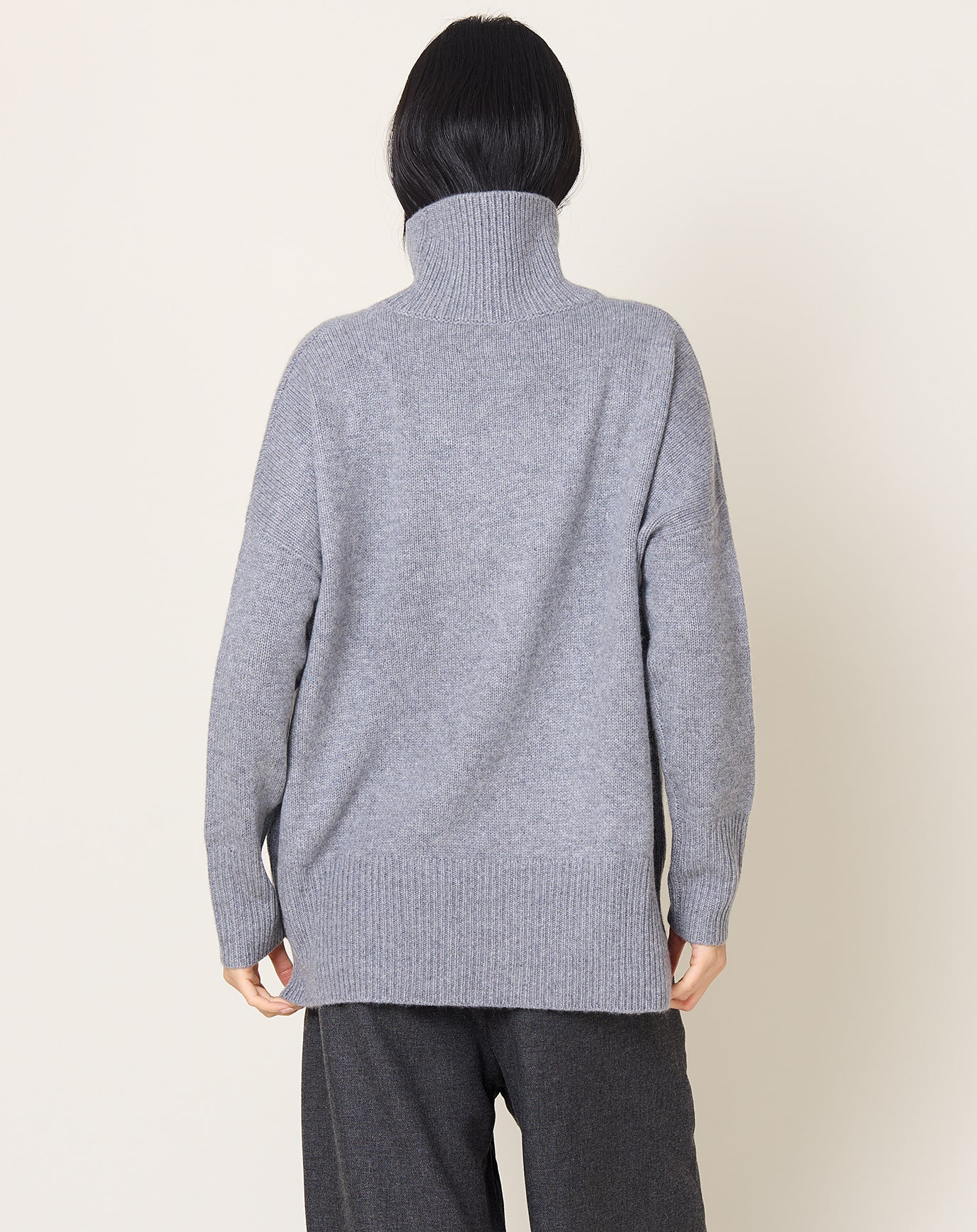 Lisa Yang Heidi Sweater in Mid Grey