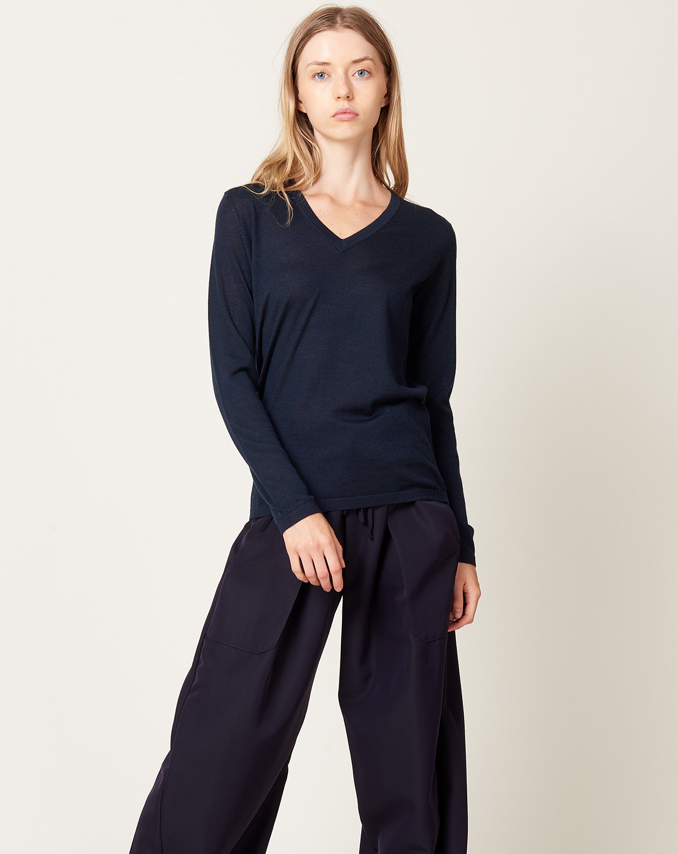 Lisa Yang Jane Sweater in Navy