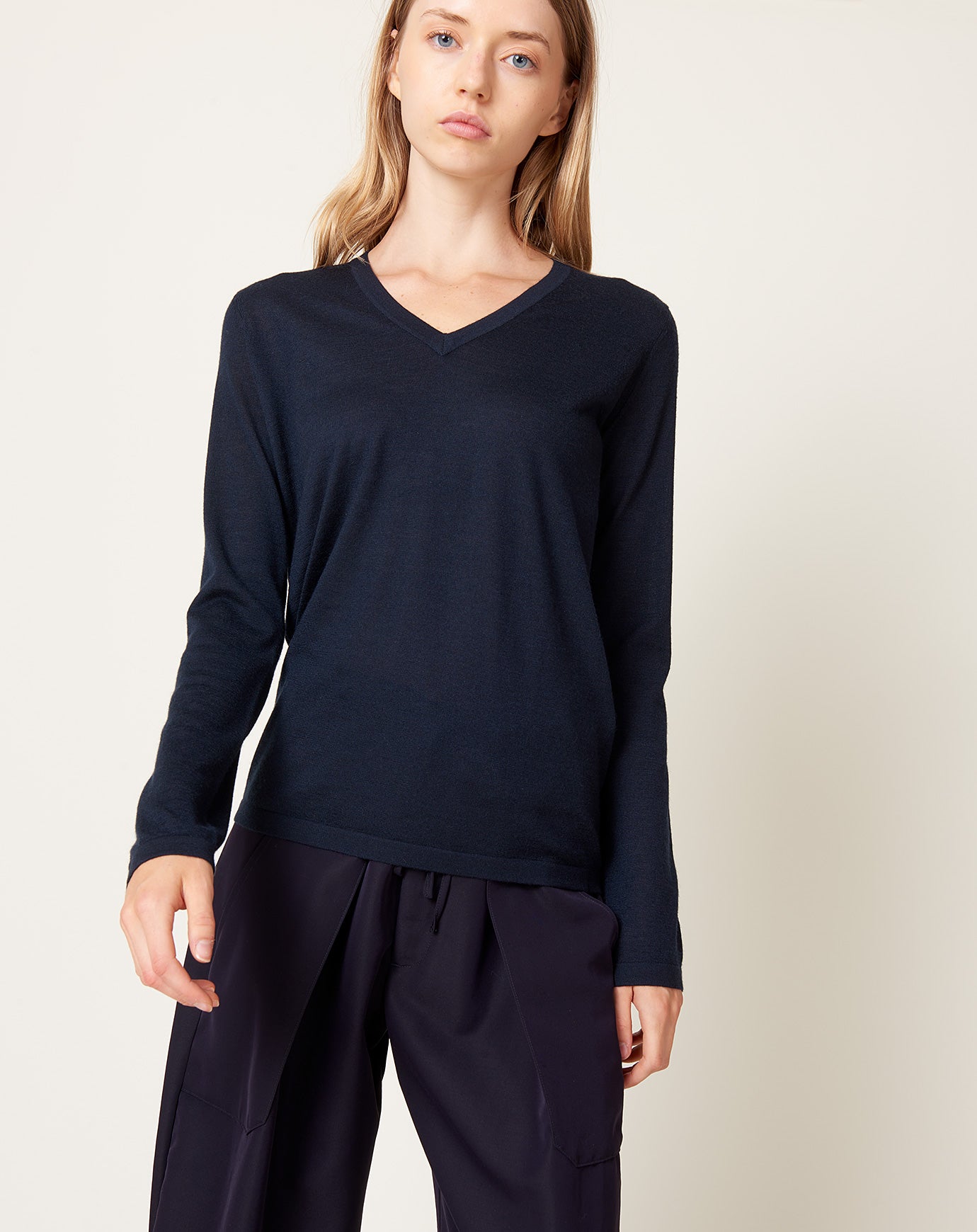 Lisa Yang Jane Sweater in Navy