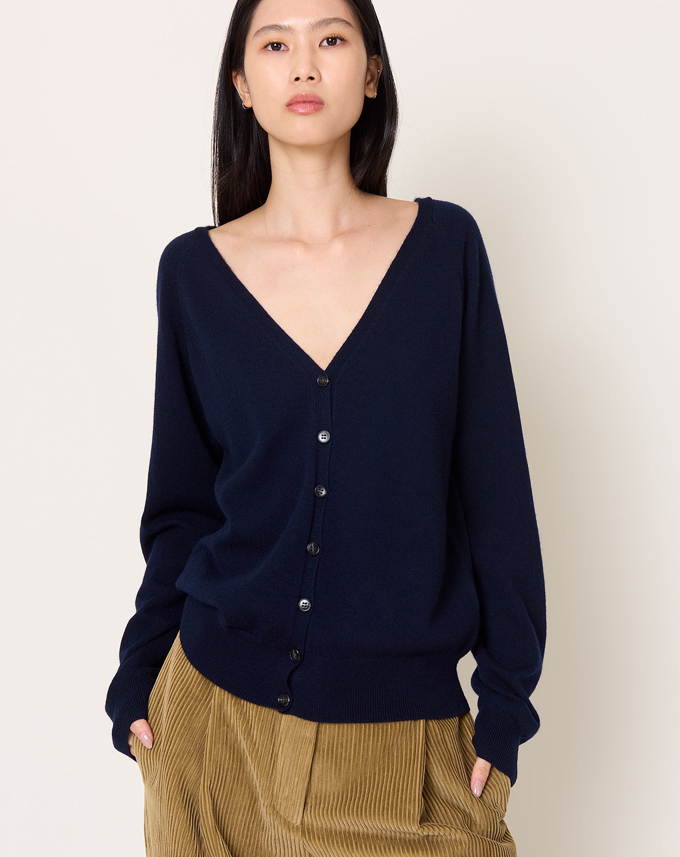 Lisa Yang Jiani Cardigan in Navy