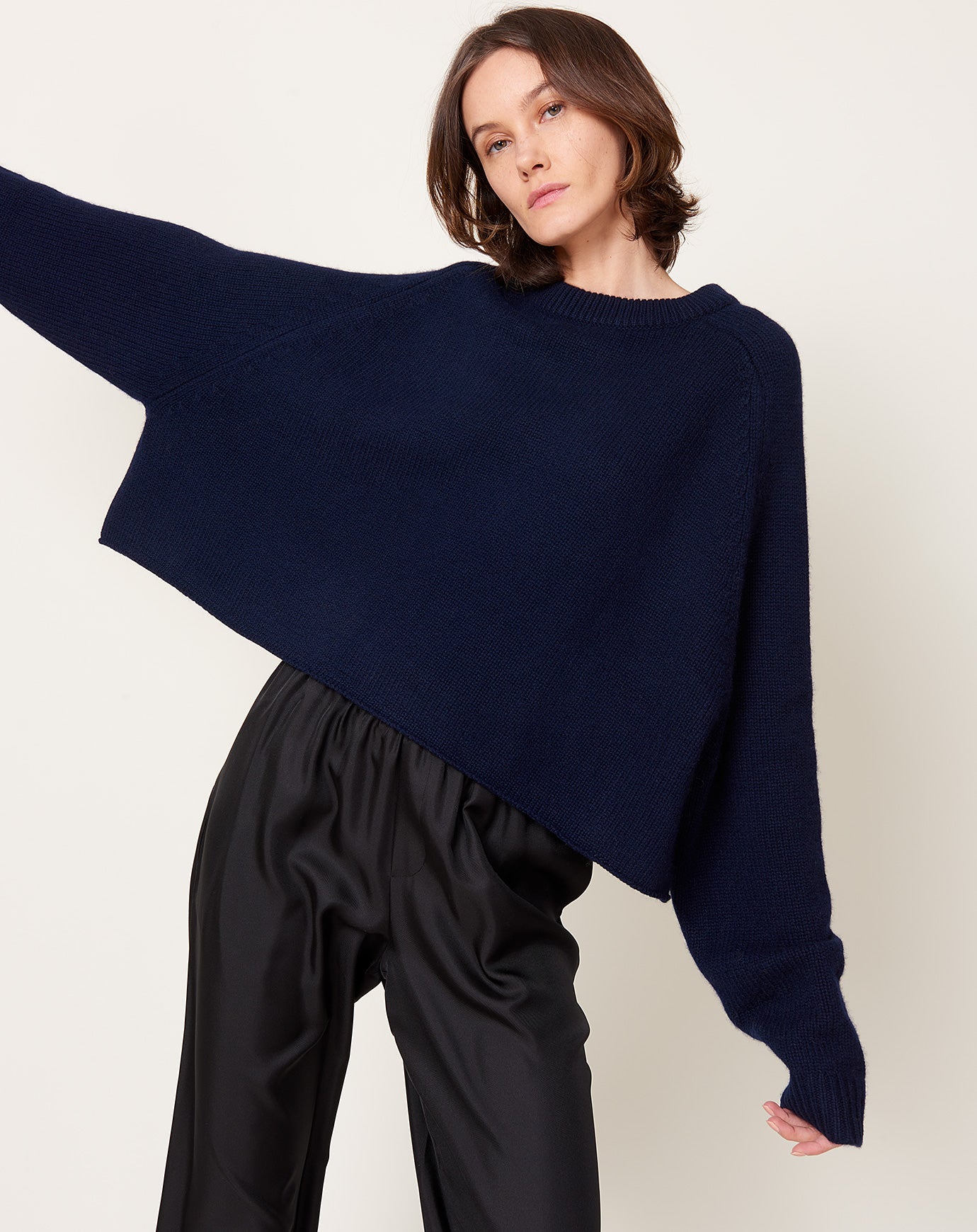 Lisa Yang Karine Sweater in Navy