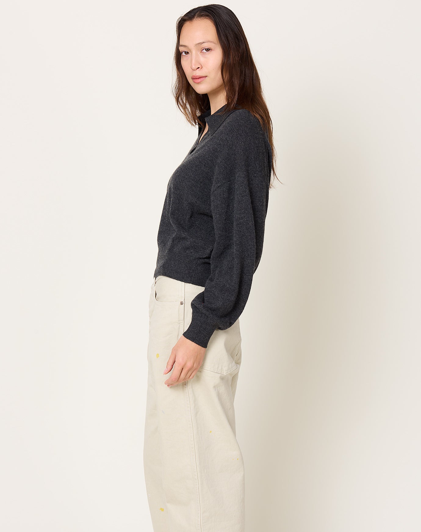 Lisa Yang Katriel Sweater in Charcoal