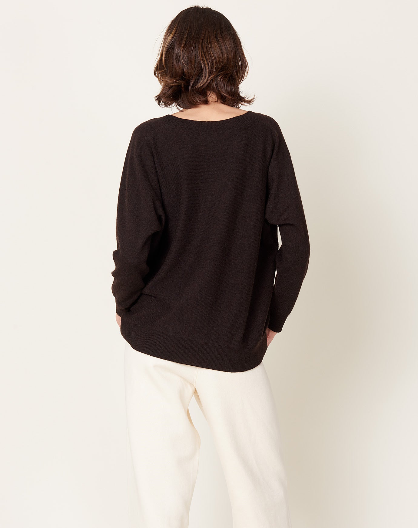 Lisa Yang Kenny Sweater in Dark Oak