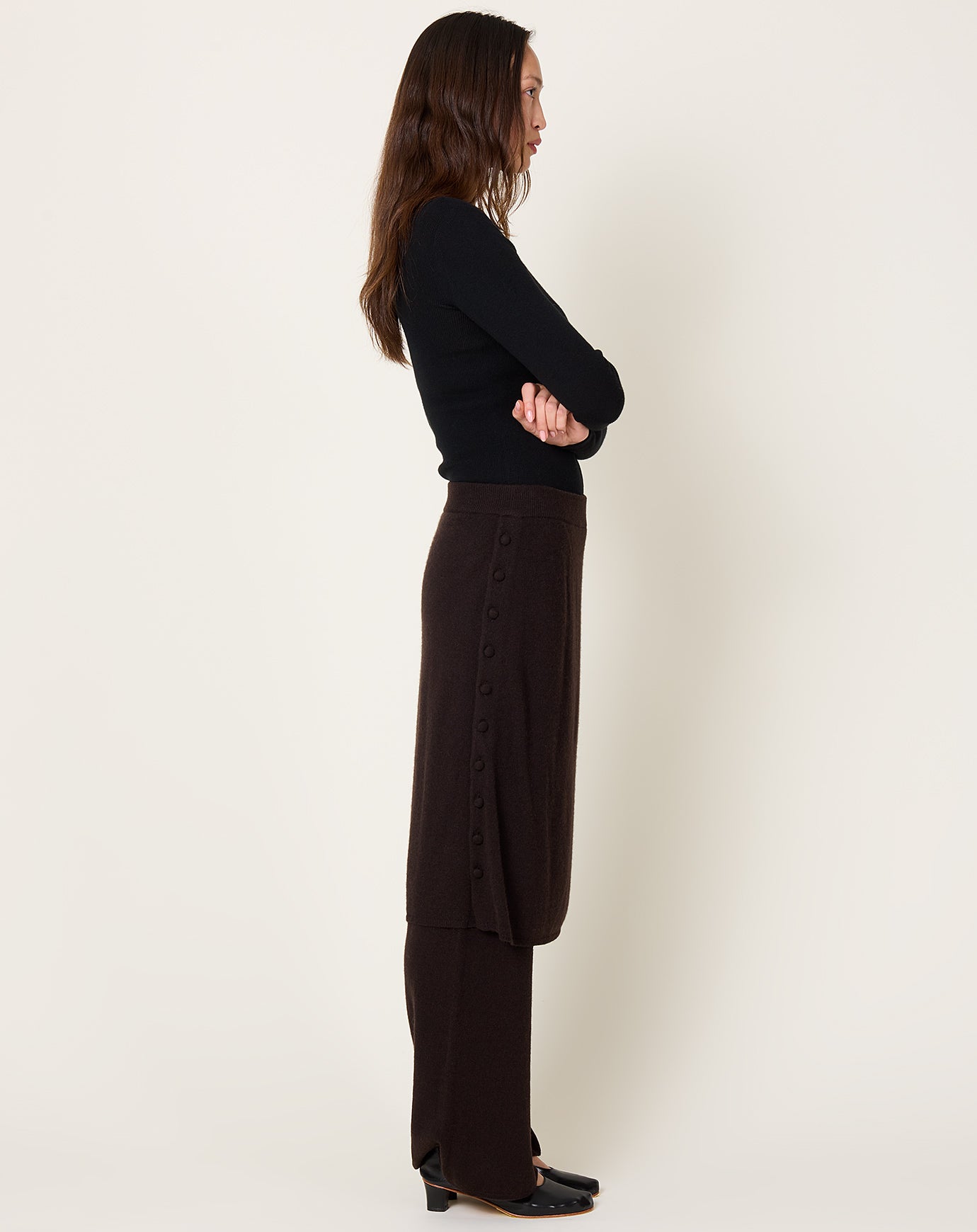 Lisa Yang Payton Trousers in Dark Oak