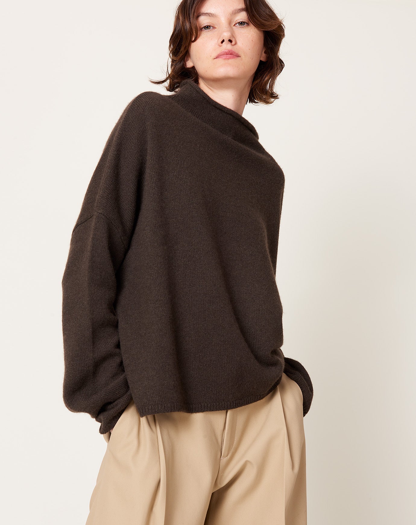 Lisa Yang Sandy Sweater in Wood