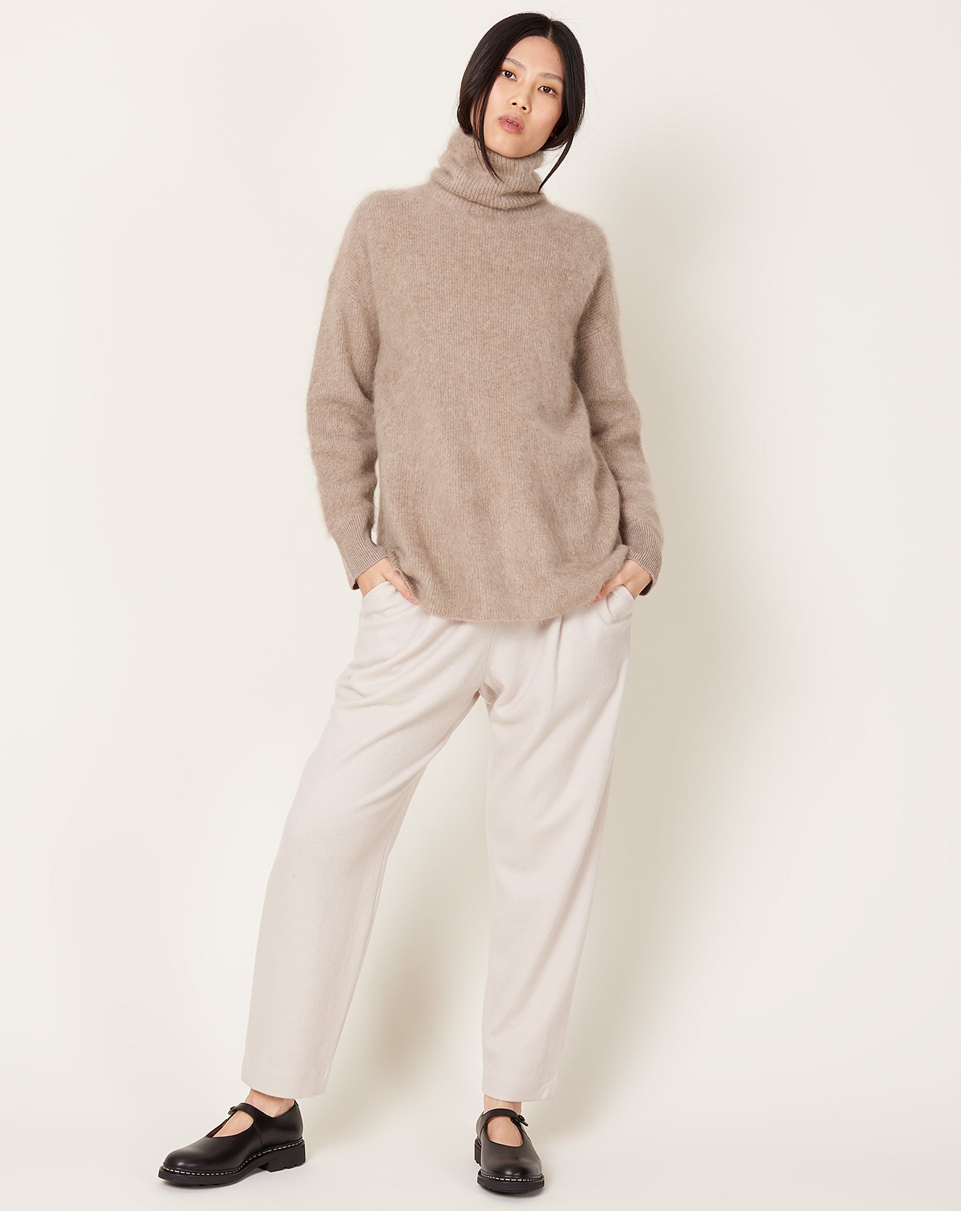 Lisa Yang Teresa Sweater in Mole