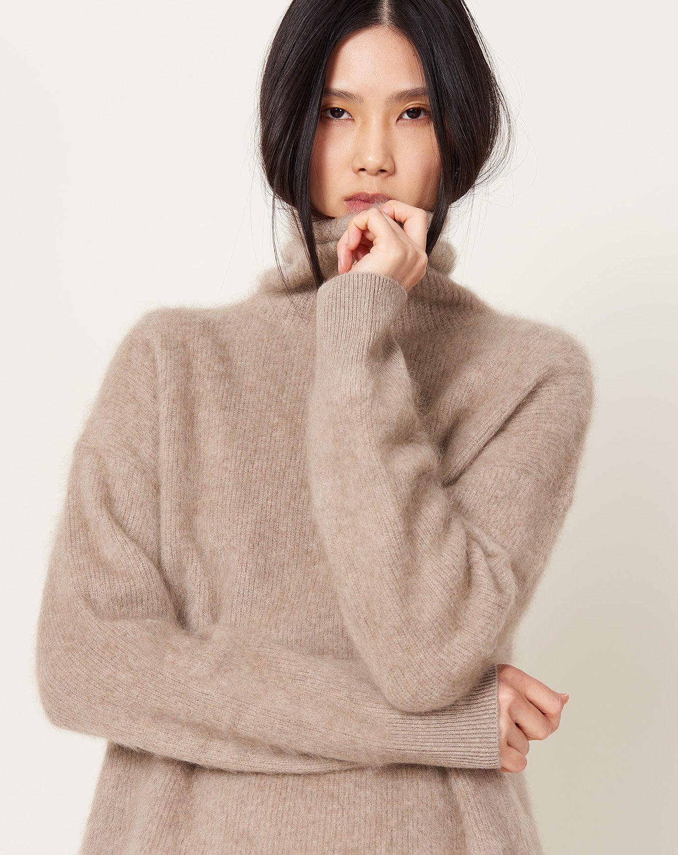 Lisa Yang Teresa Sweater in Mole