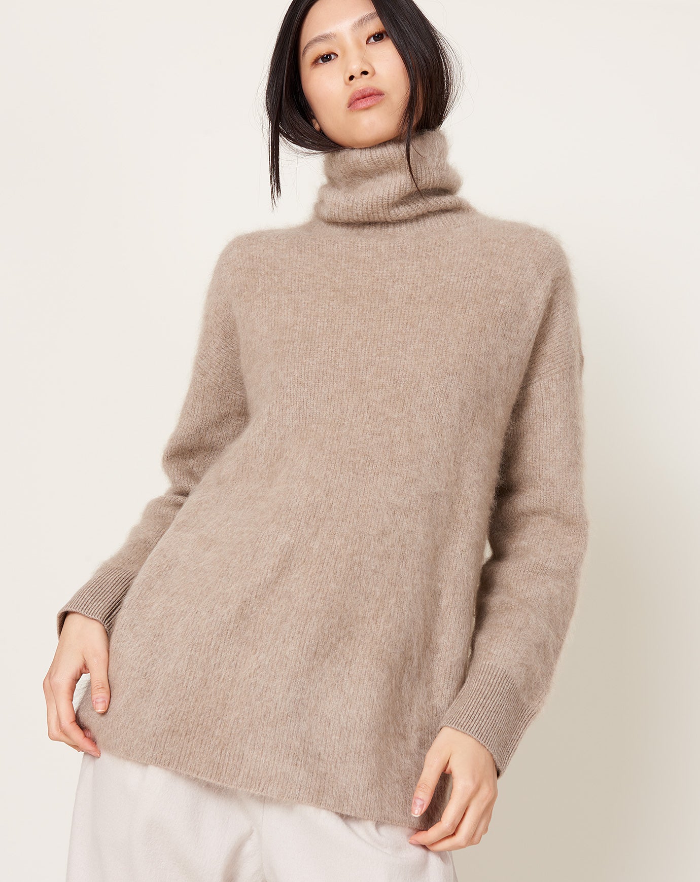 Lisa Yang Teresa Sweater in Mole