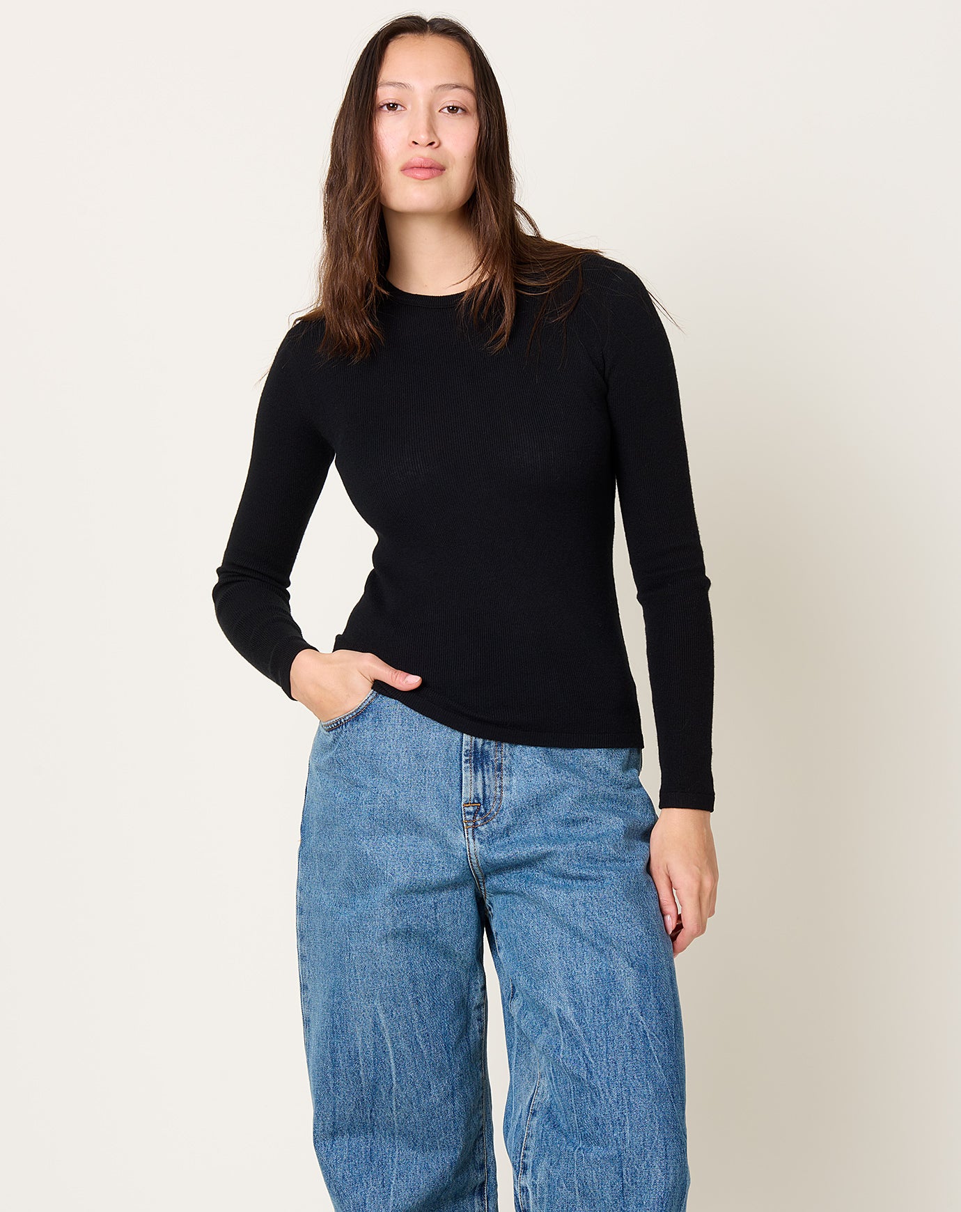 Lisa Yang Vivian Top in Noir