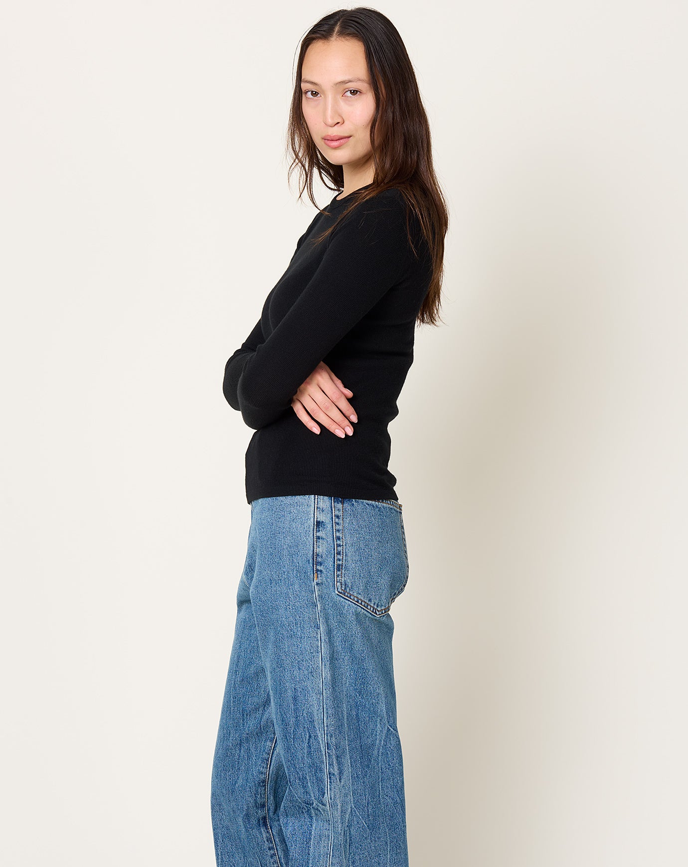 Lisa Yang Vivian Top in Noir