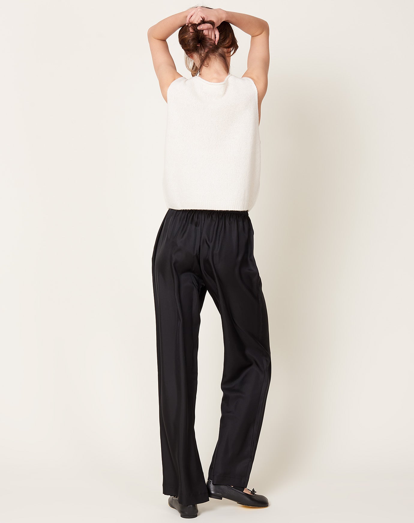 Lisa Yang Wide Leg Trouser in Midnight