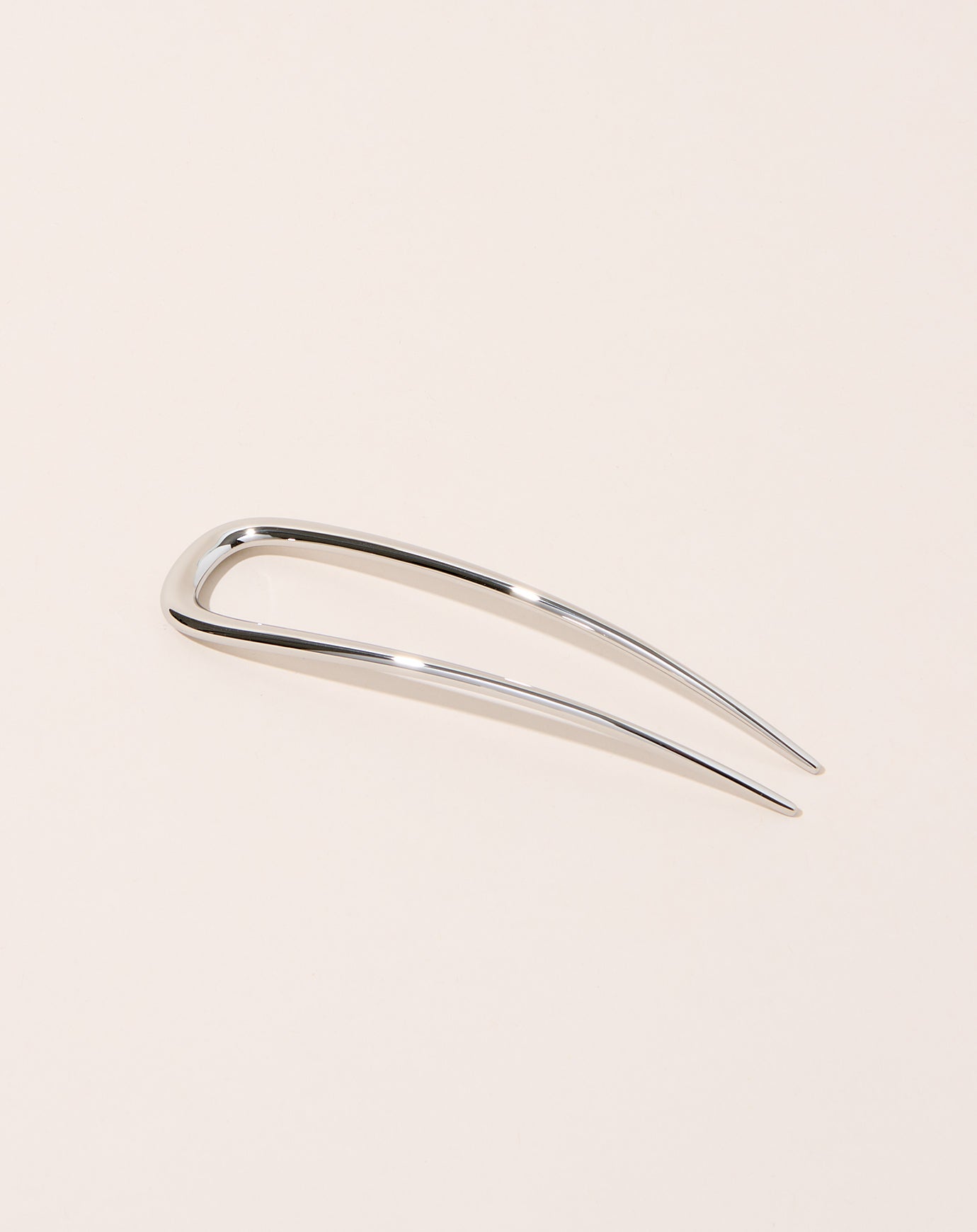 Machete Midi French Hair Pin in Silver