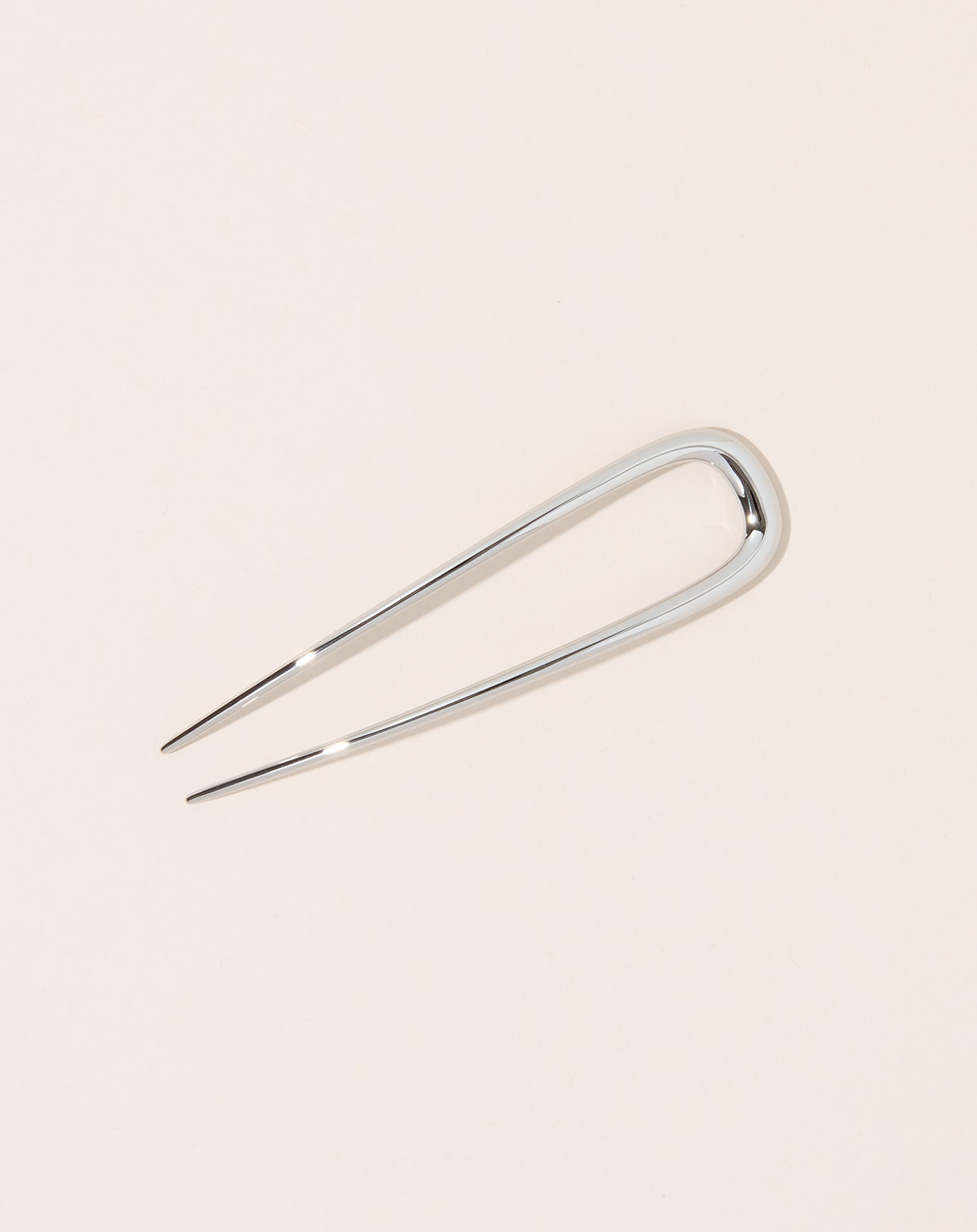 Machete Midi French Hair Pin in Silver
