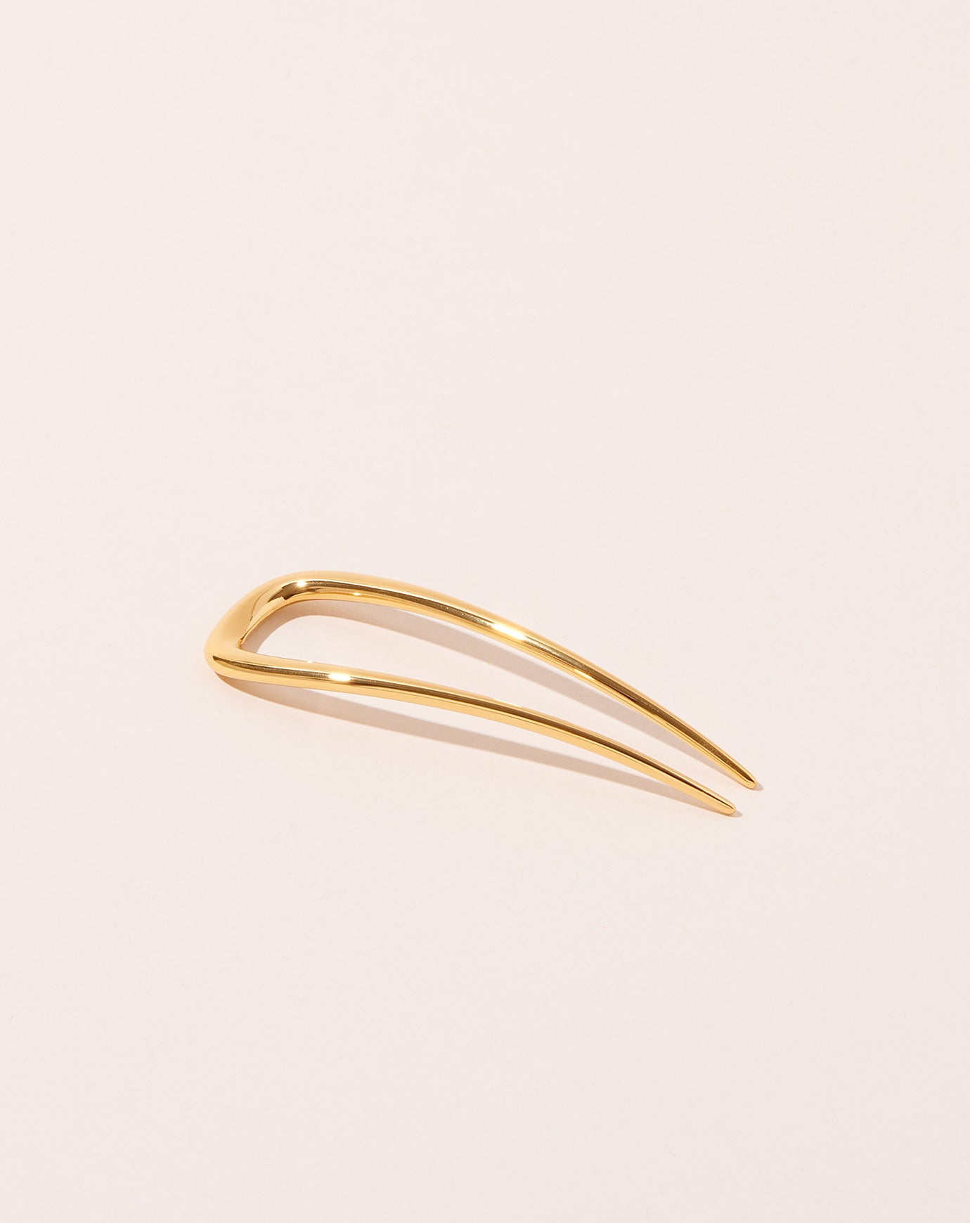 Machete Petite Oval French Hair Pin in Gold