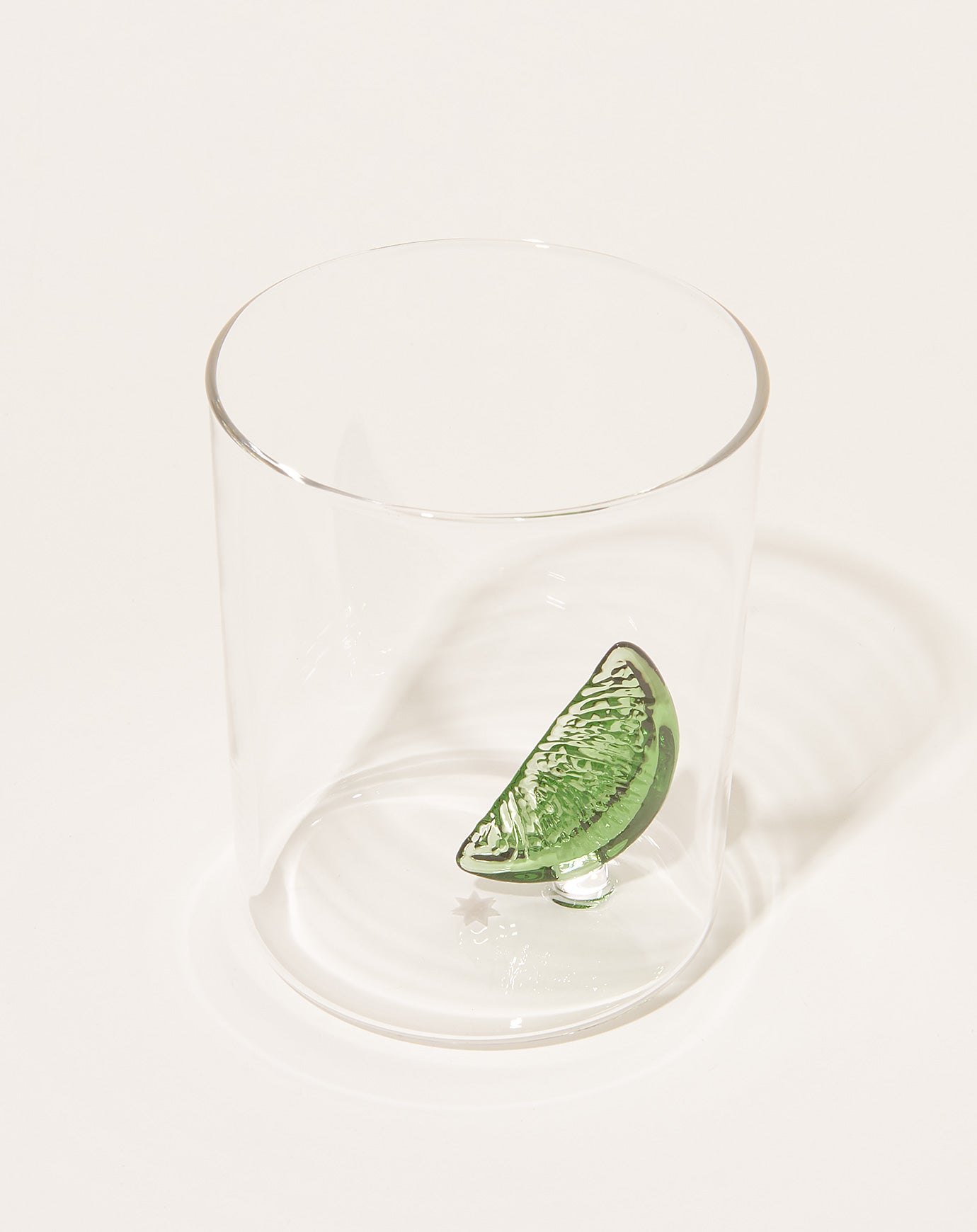 Maison Balzac Set of Two Gin and Tonic Glasses in Clear and Green