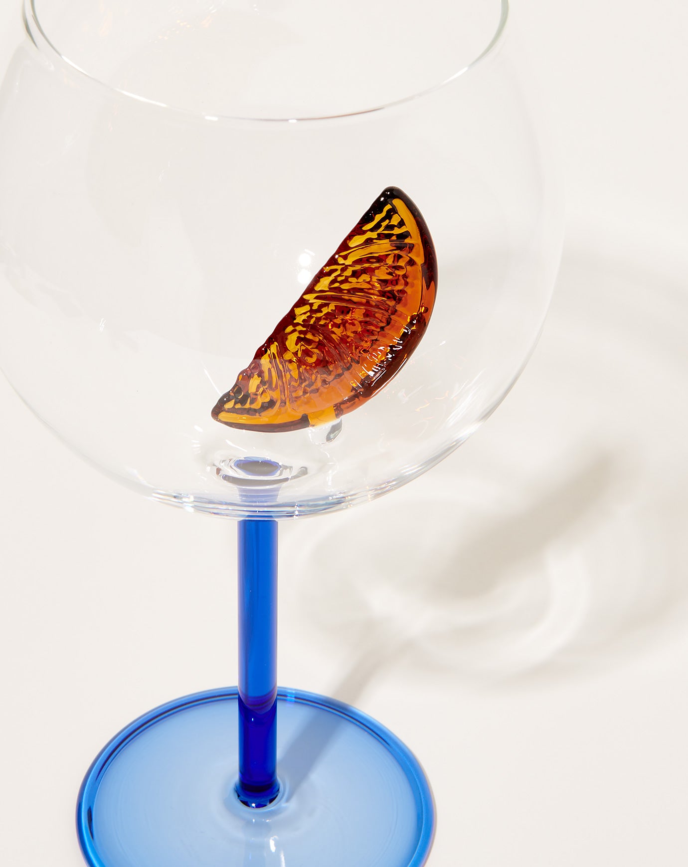 Maison Balzac Le Spritz Glass in Azure and Clear and Amber