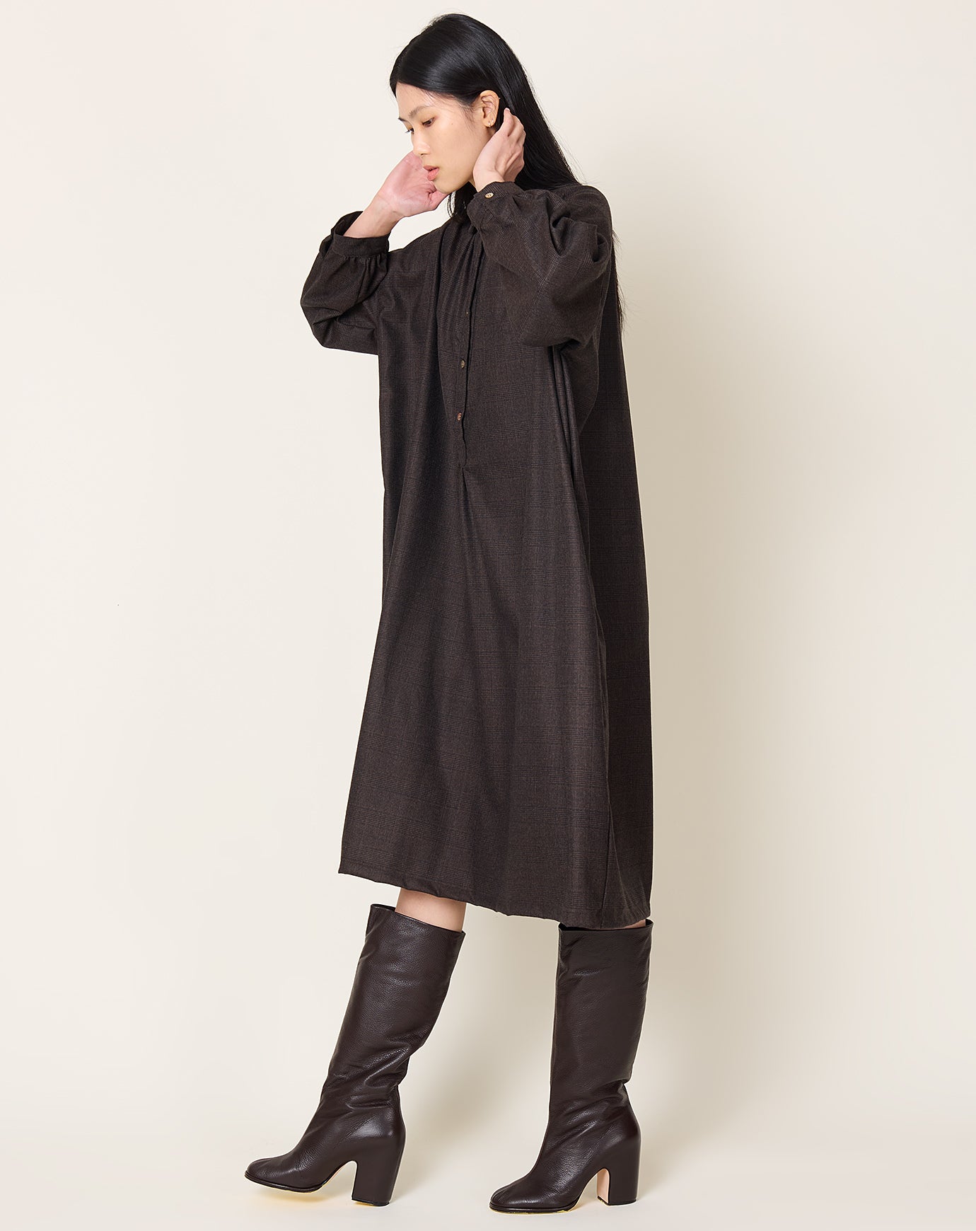 Makie Alma Dress in Brown Check