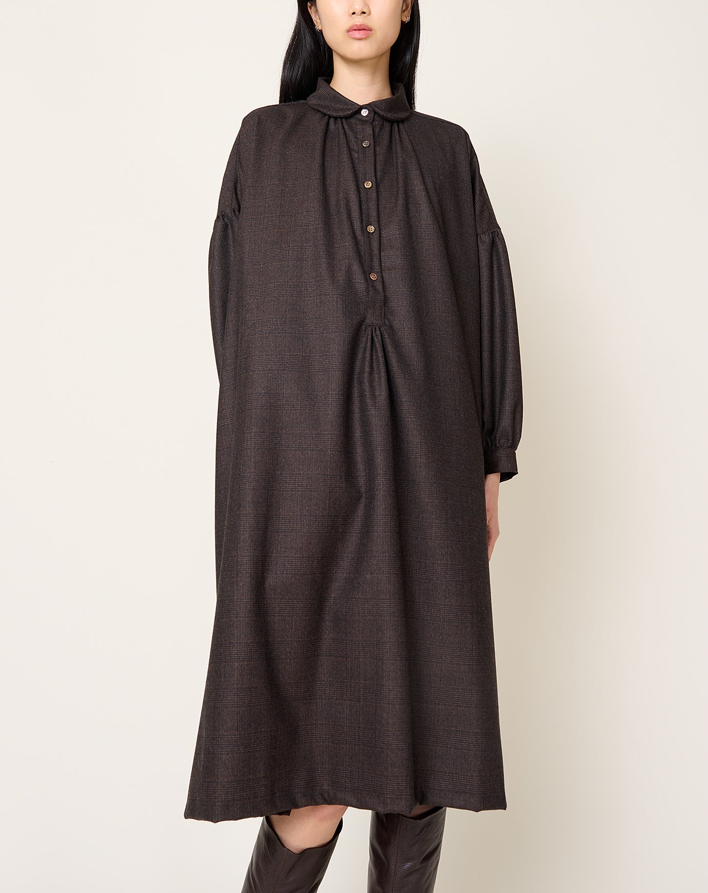 Makie Alma Dress in Brown Check