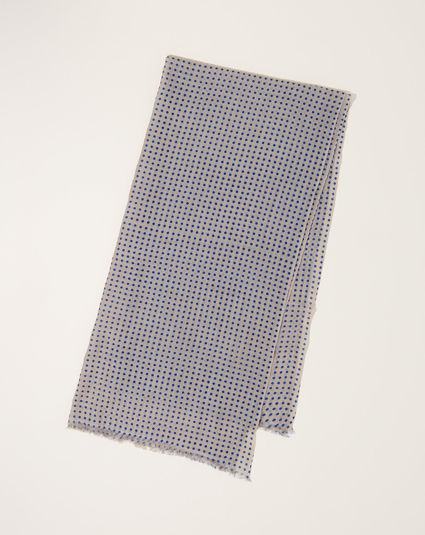 Makie Dots Super Fine Cashmere Scarf in Taupe