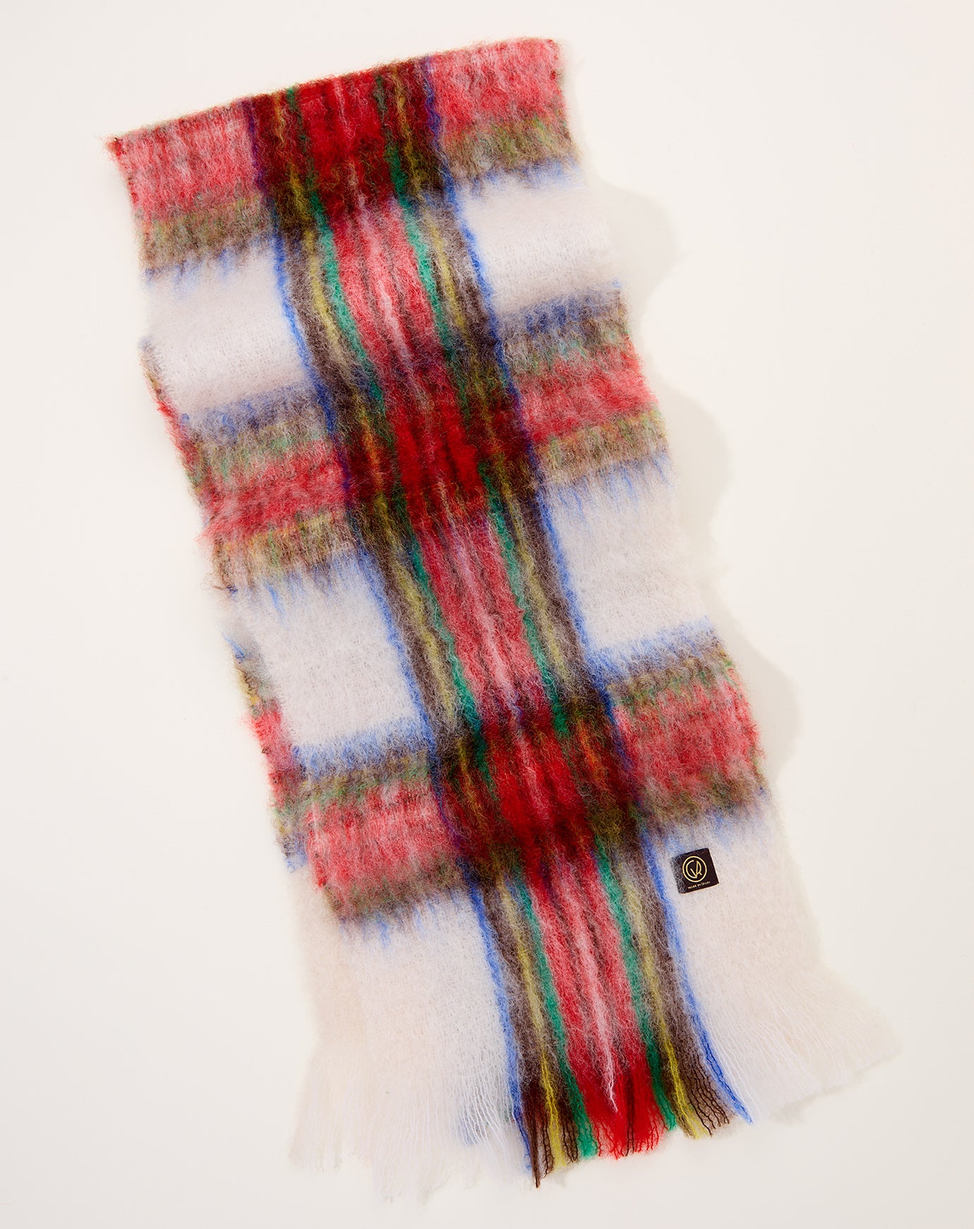 Mantas Ezcaray Mohair Tartan Scarf