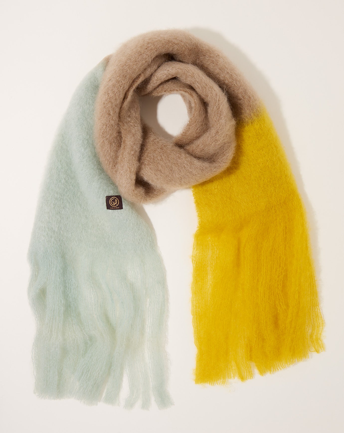 Mantas Ezcaray Color Block Scarf in Seaglass