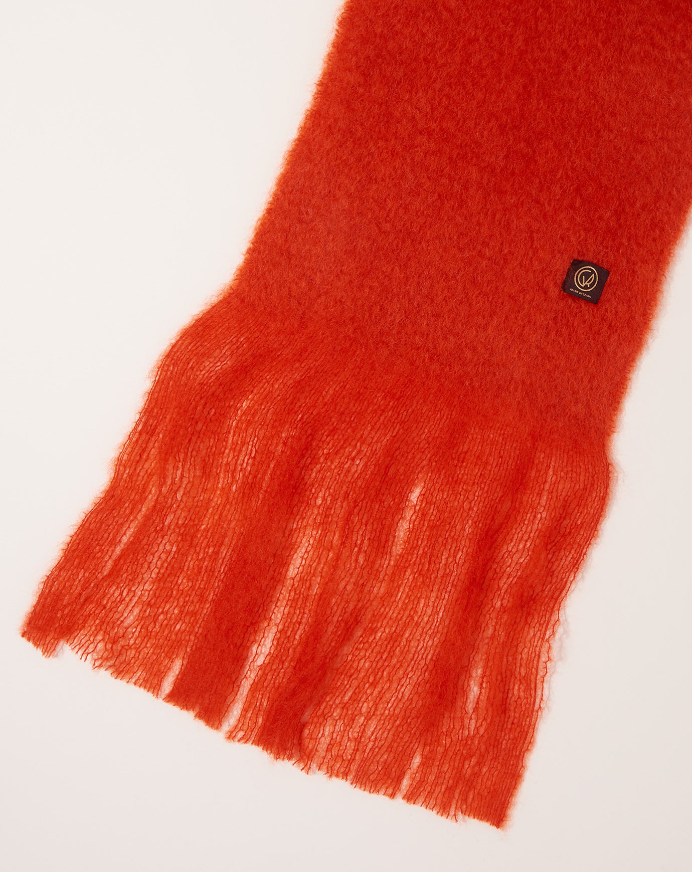 Mantas Ezcaray Color Block Scarf in Burnt Orange