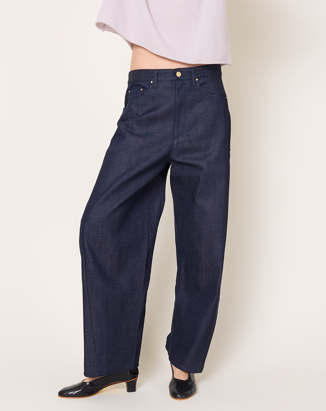 Maria McManus Crescent Leg Jean in Indigo