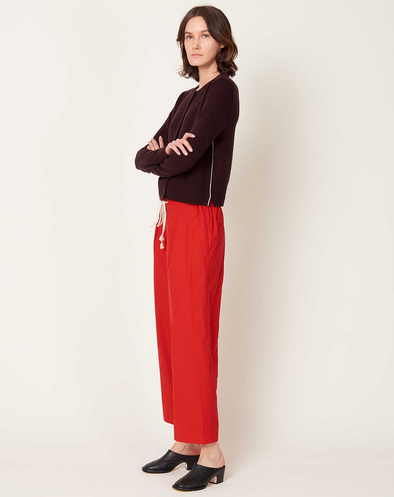 Maria McManus Drawstring Pant in Red Apple