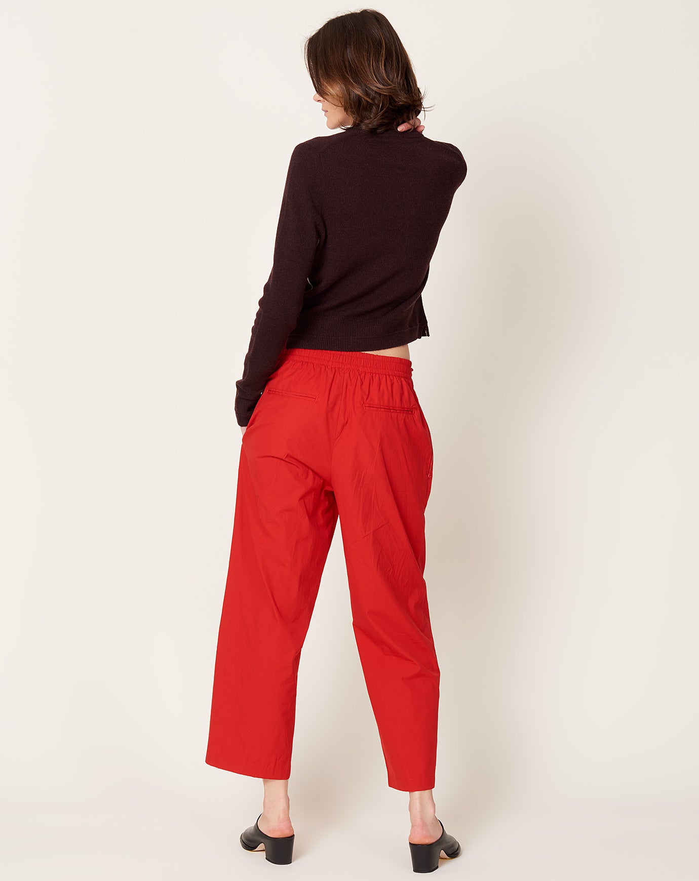 Maria McManus Drawstring Pant in Red Apple