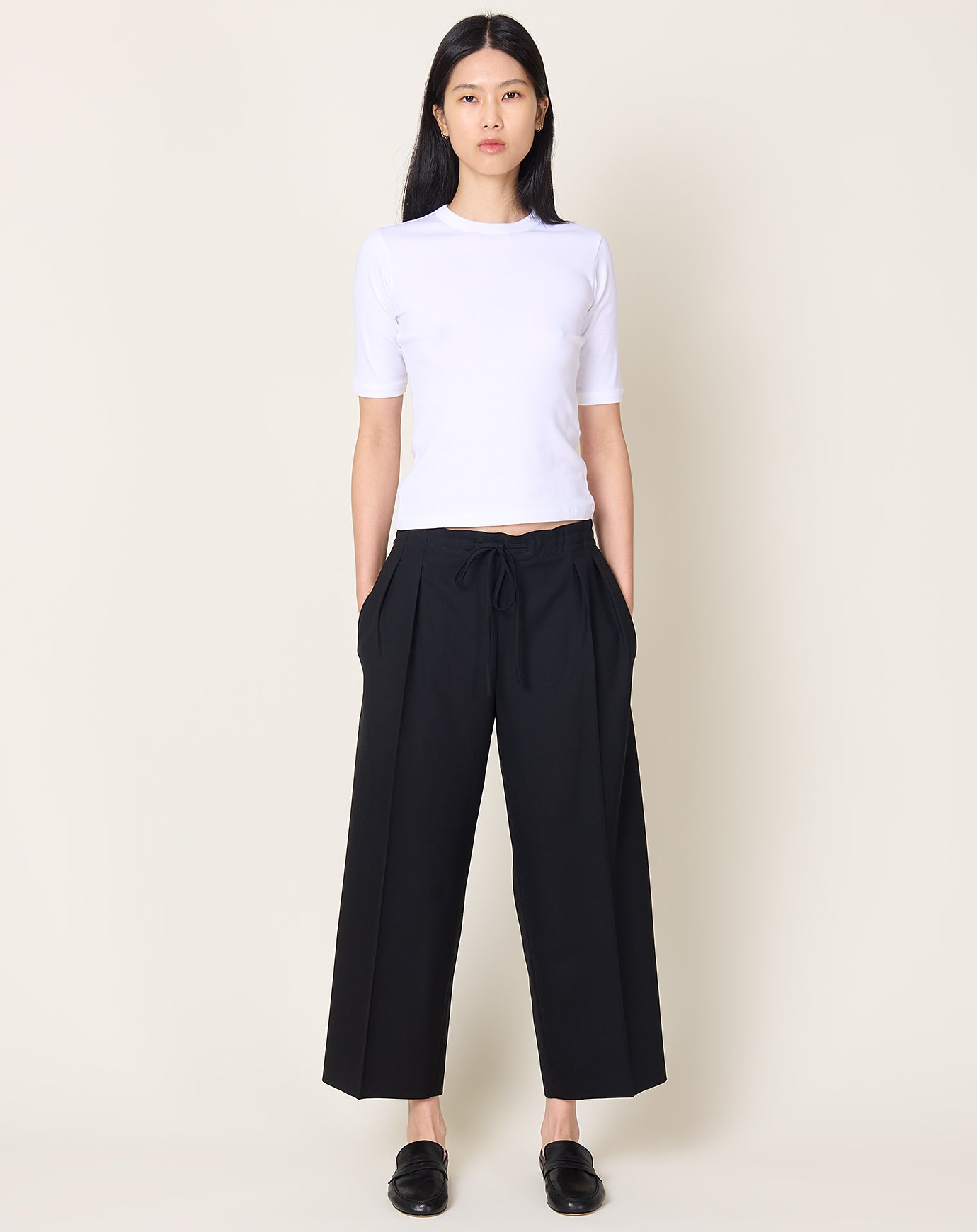 Maria McManus Drawstring Trouser in Black