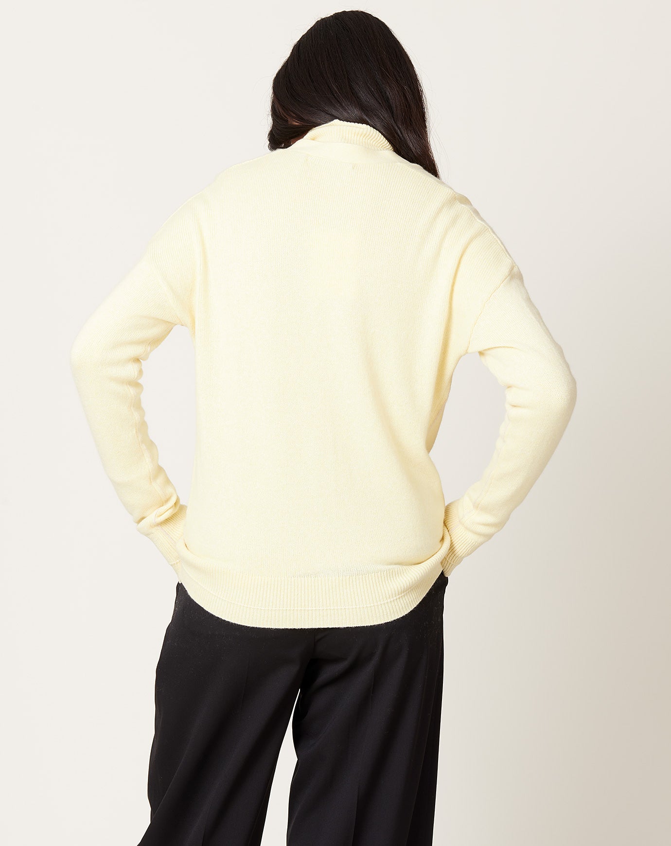 Maria McManus Featherweight Boyfriend Cardigan in Lemonade