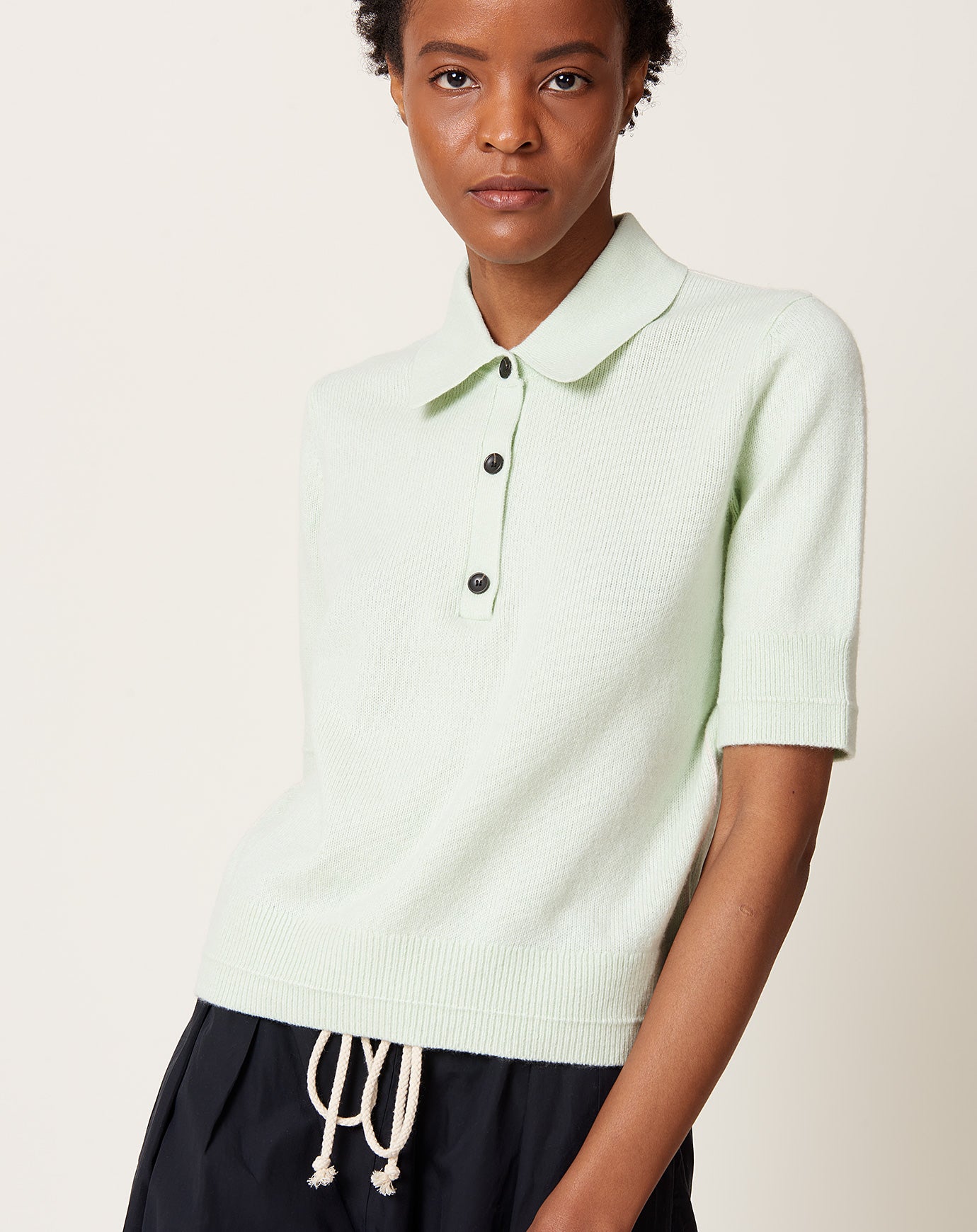 Maria McManus Featherweight Polo in Sea Glass